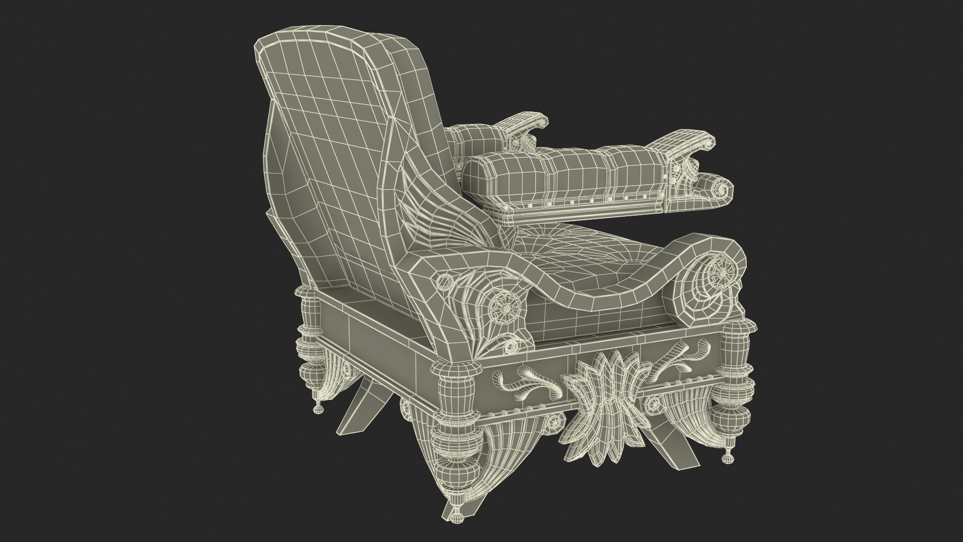3D model Empire Armchair