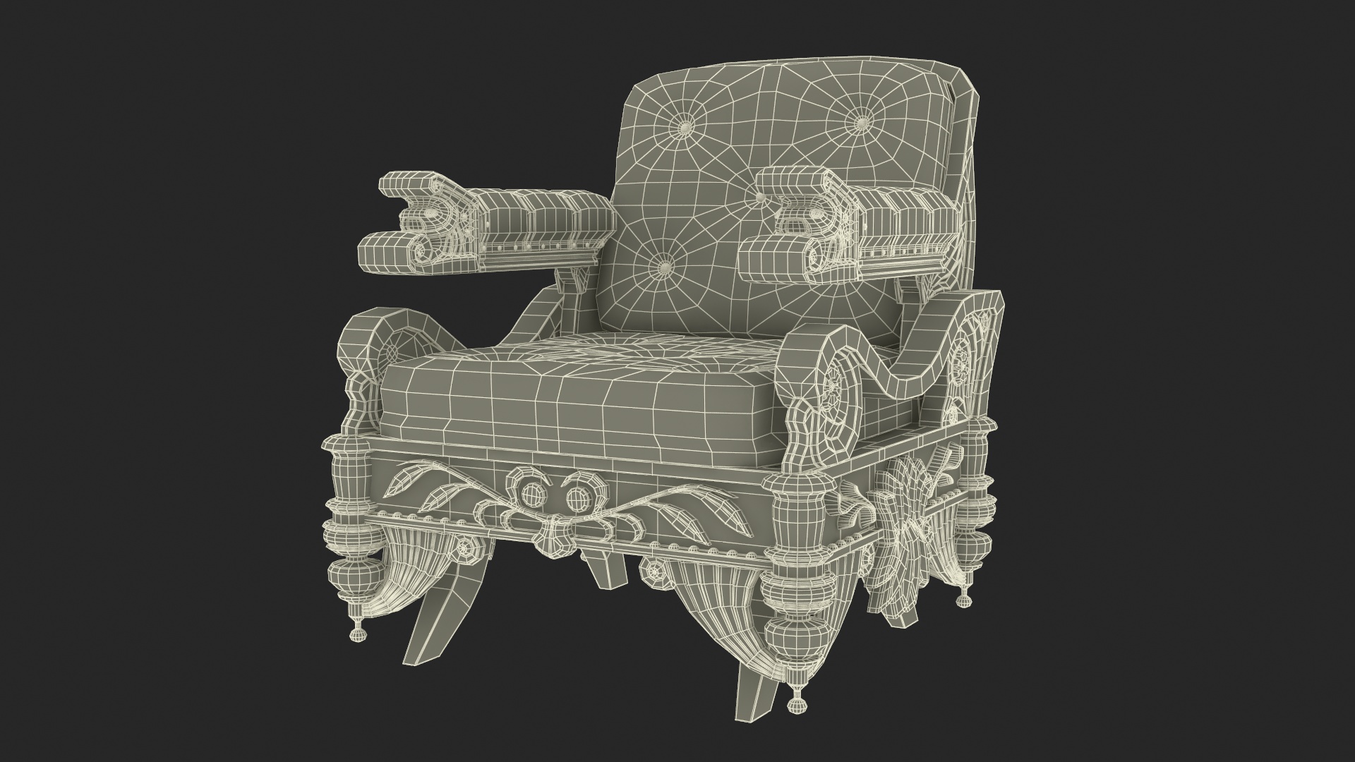 3D model Empire Armchair