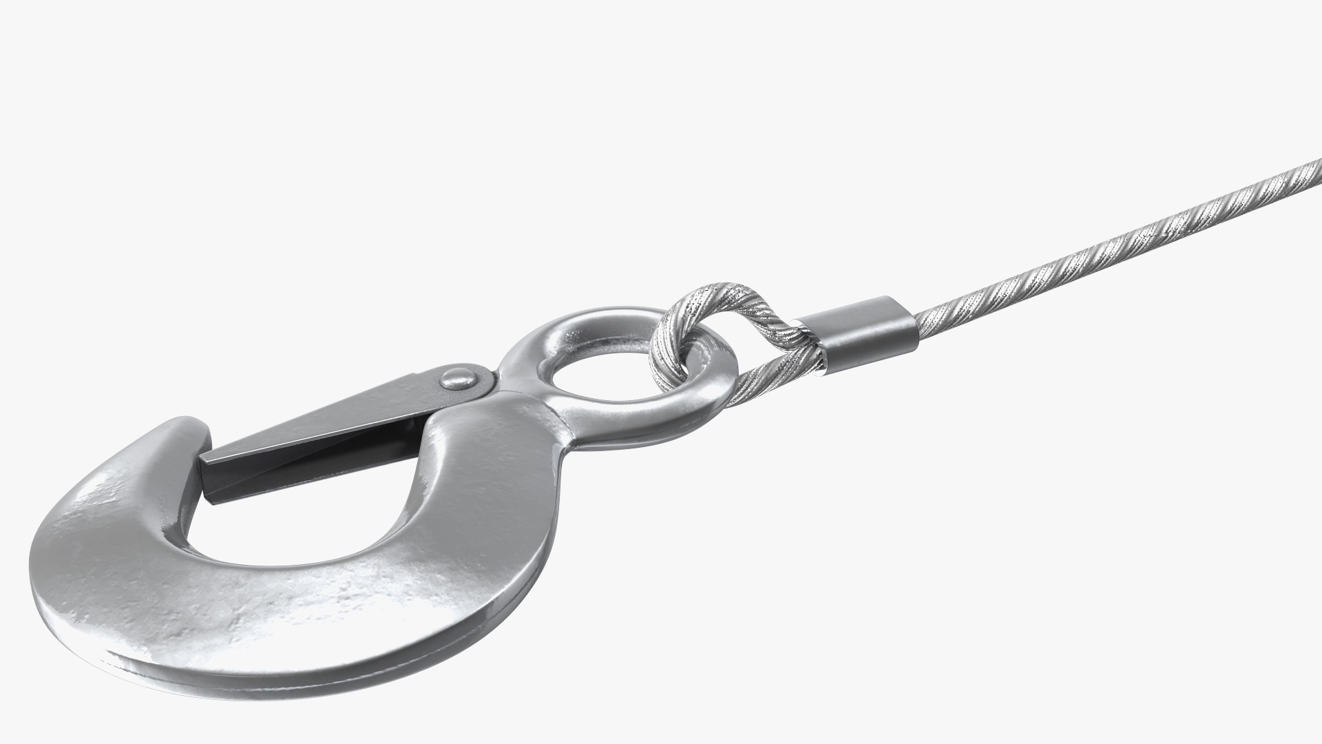 3D Heavy Duty Hand Winch with Steel Cable model