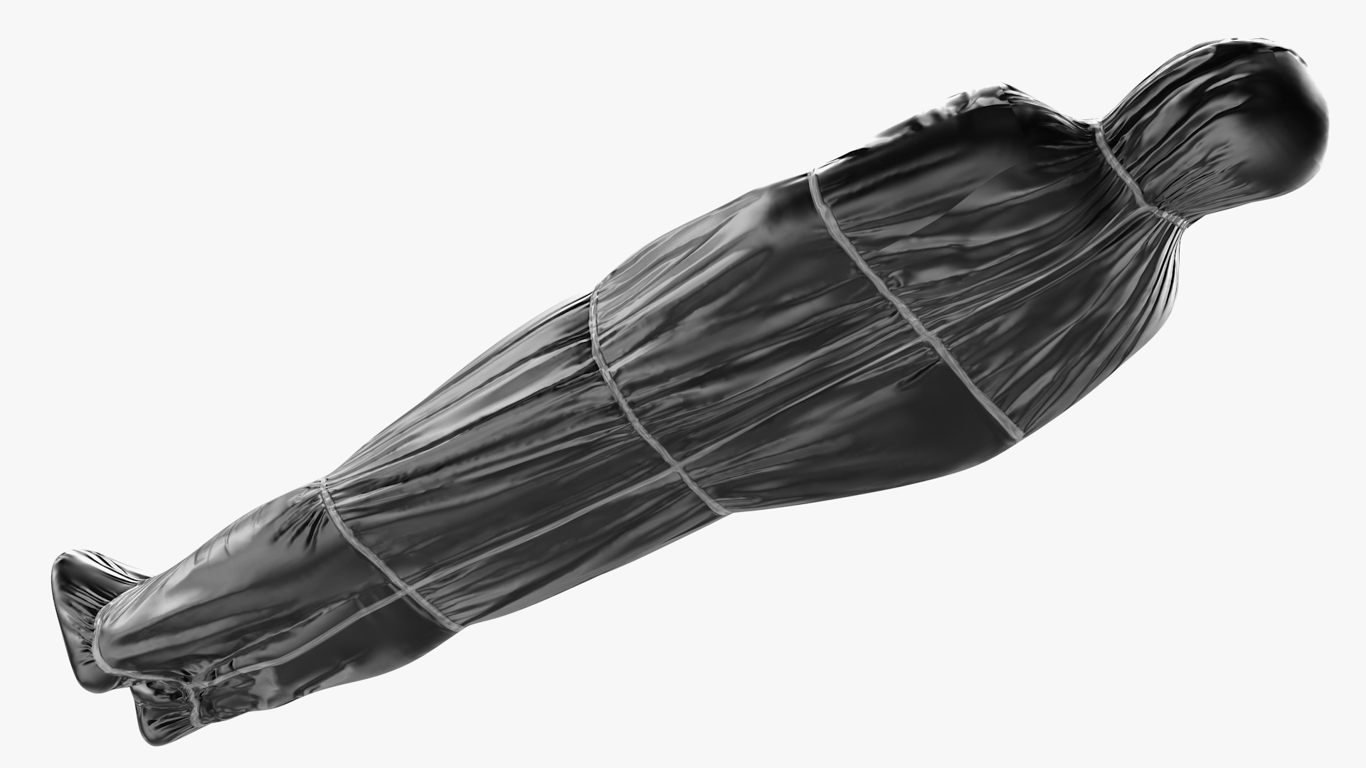 3D Dead Body Covered with Body Bag