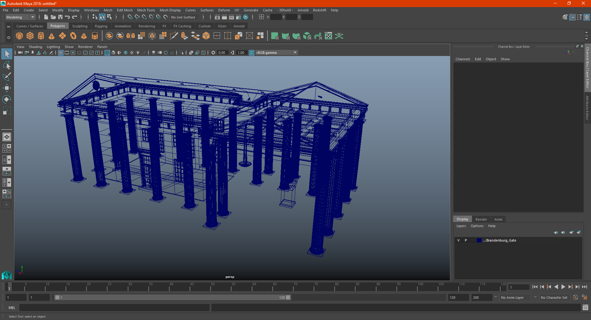 3D Neoclassical Building