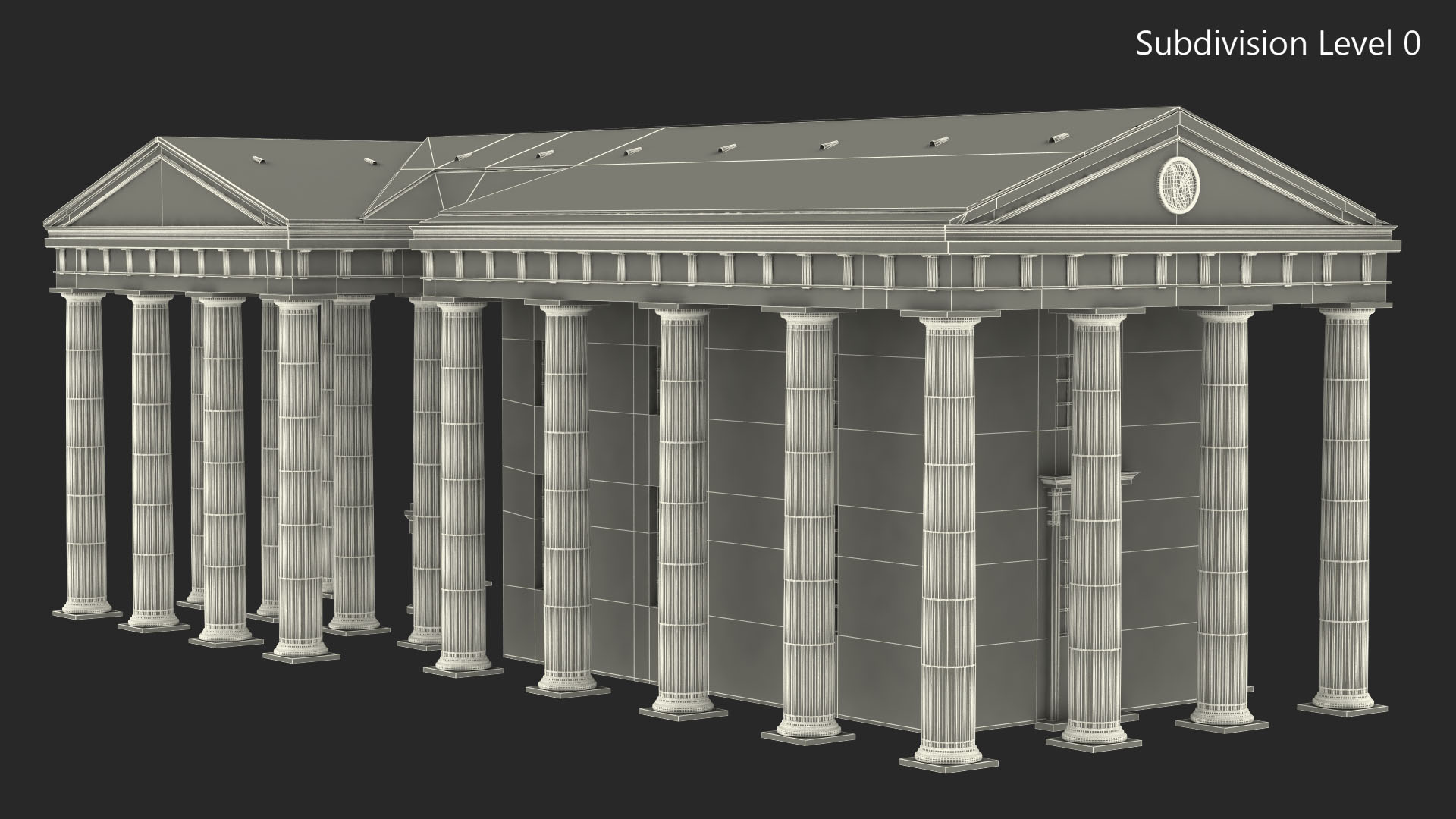 3D Neoclassical Building