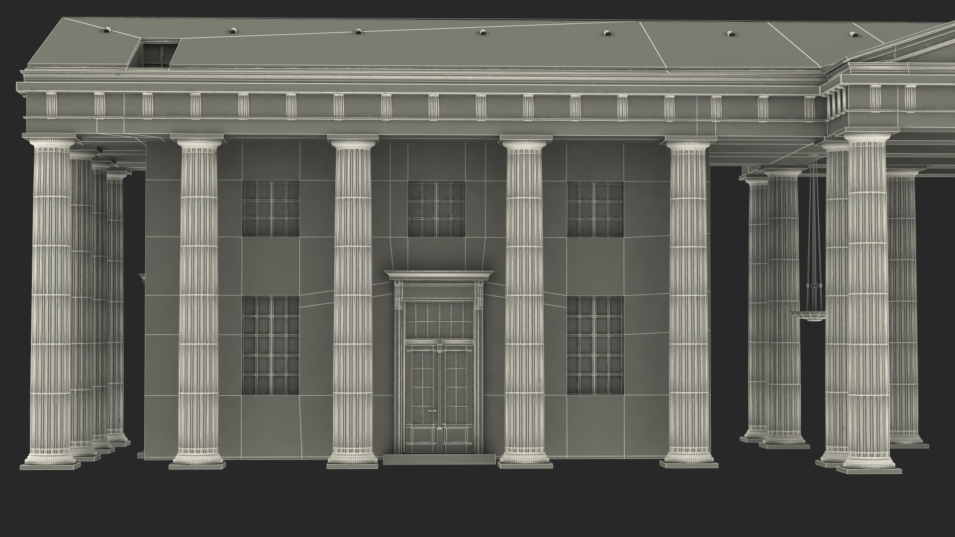 3D Neoclassical Building