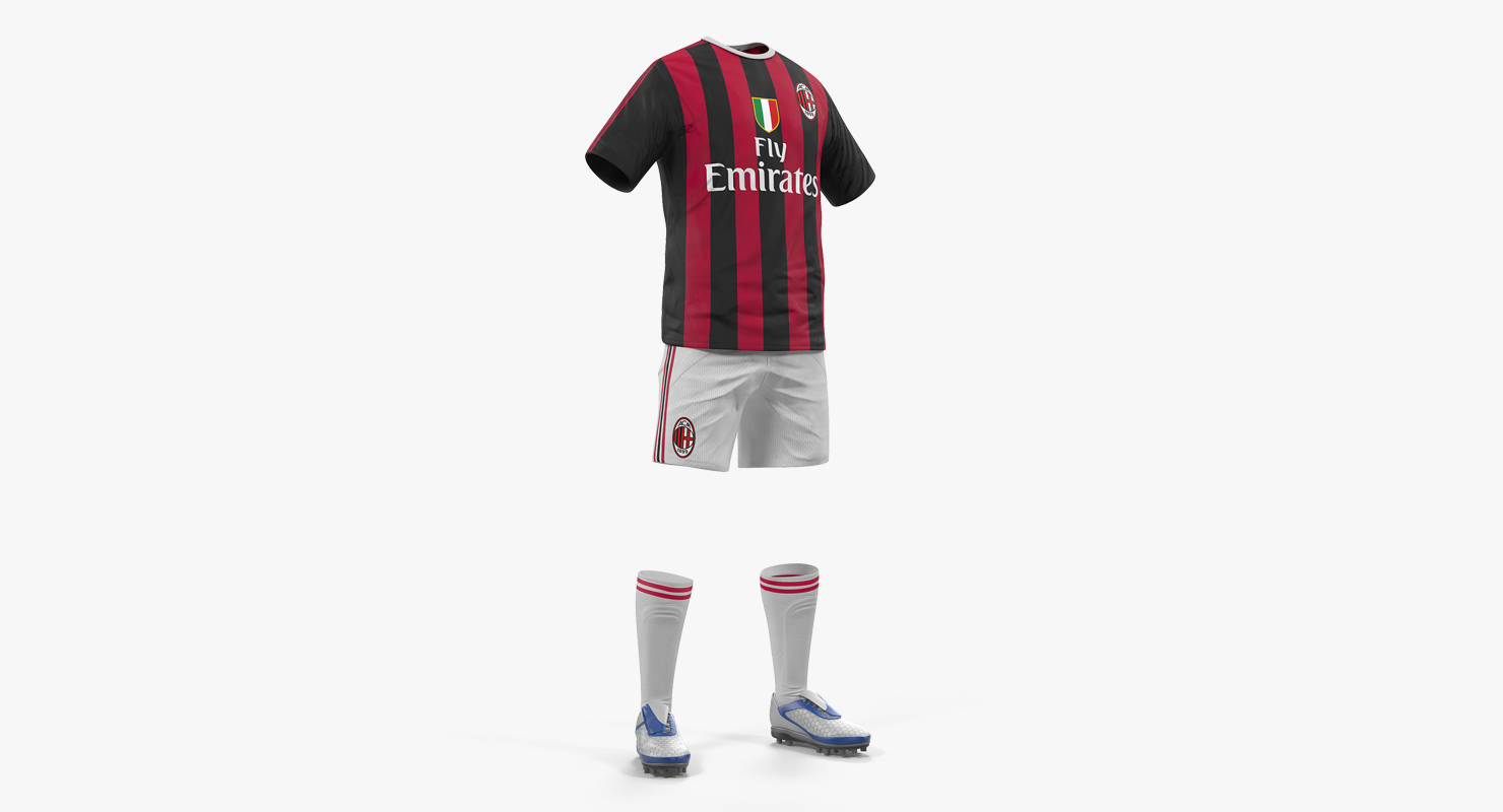 3D model Soccer Uniform Milan