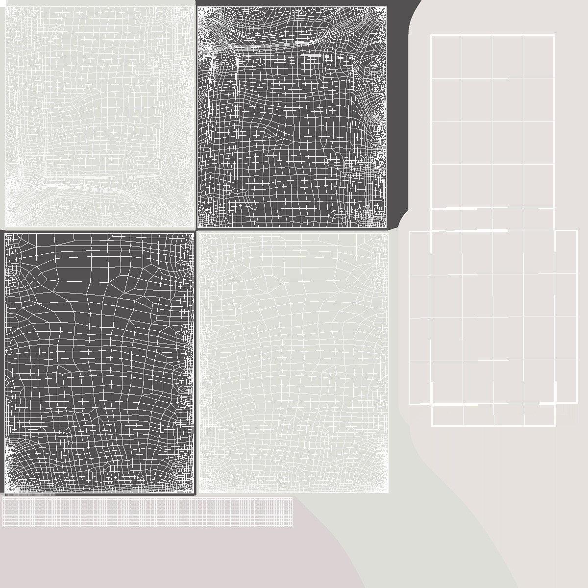 3D model Poly Mailer Plastic Bag Silver Open