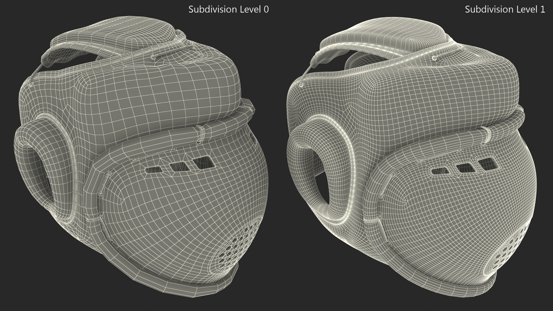 3D Kudo Helmet Playwell Black