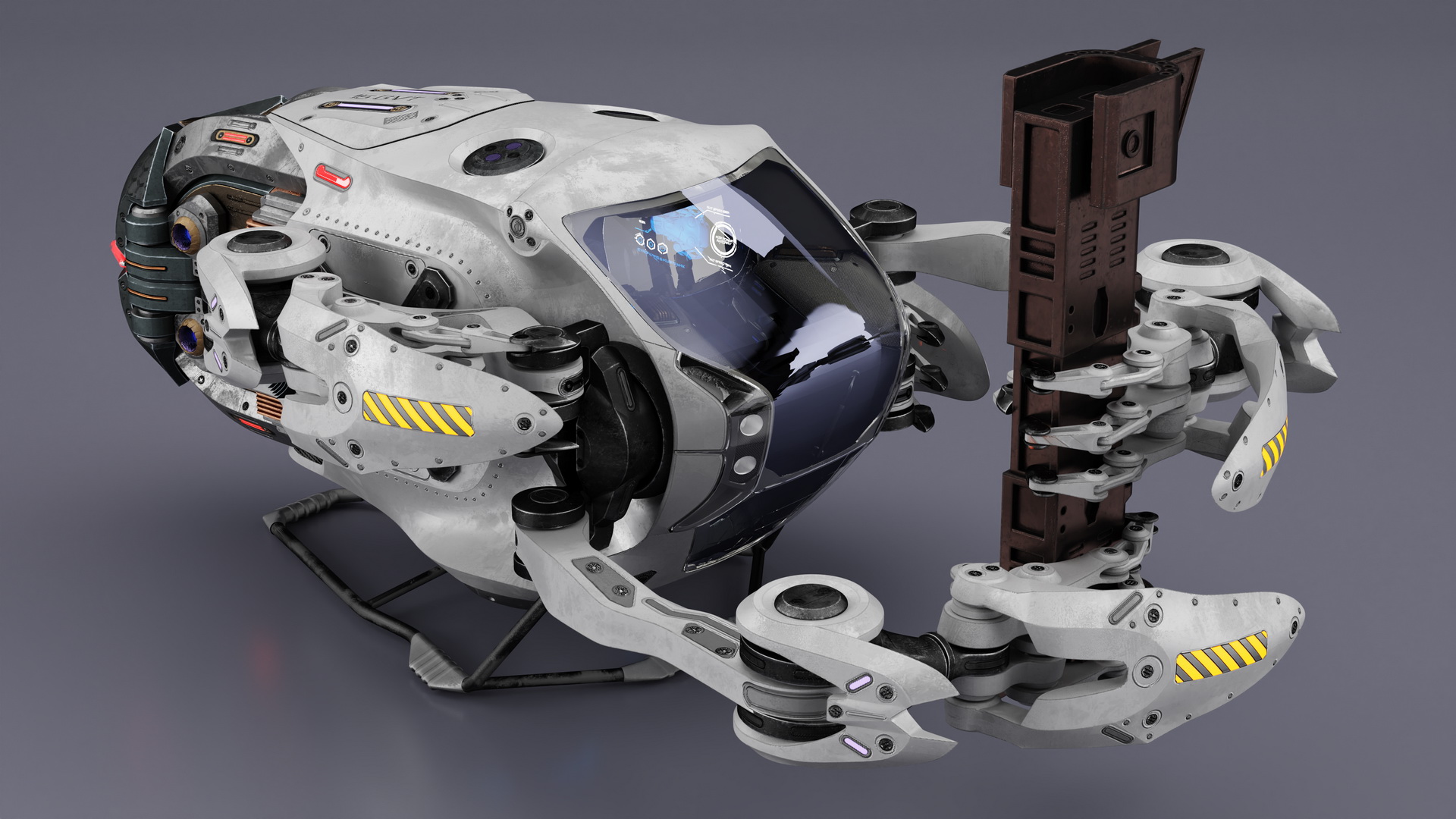 3D Sci Fi Repair Spaceship model