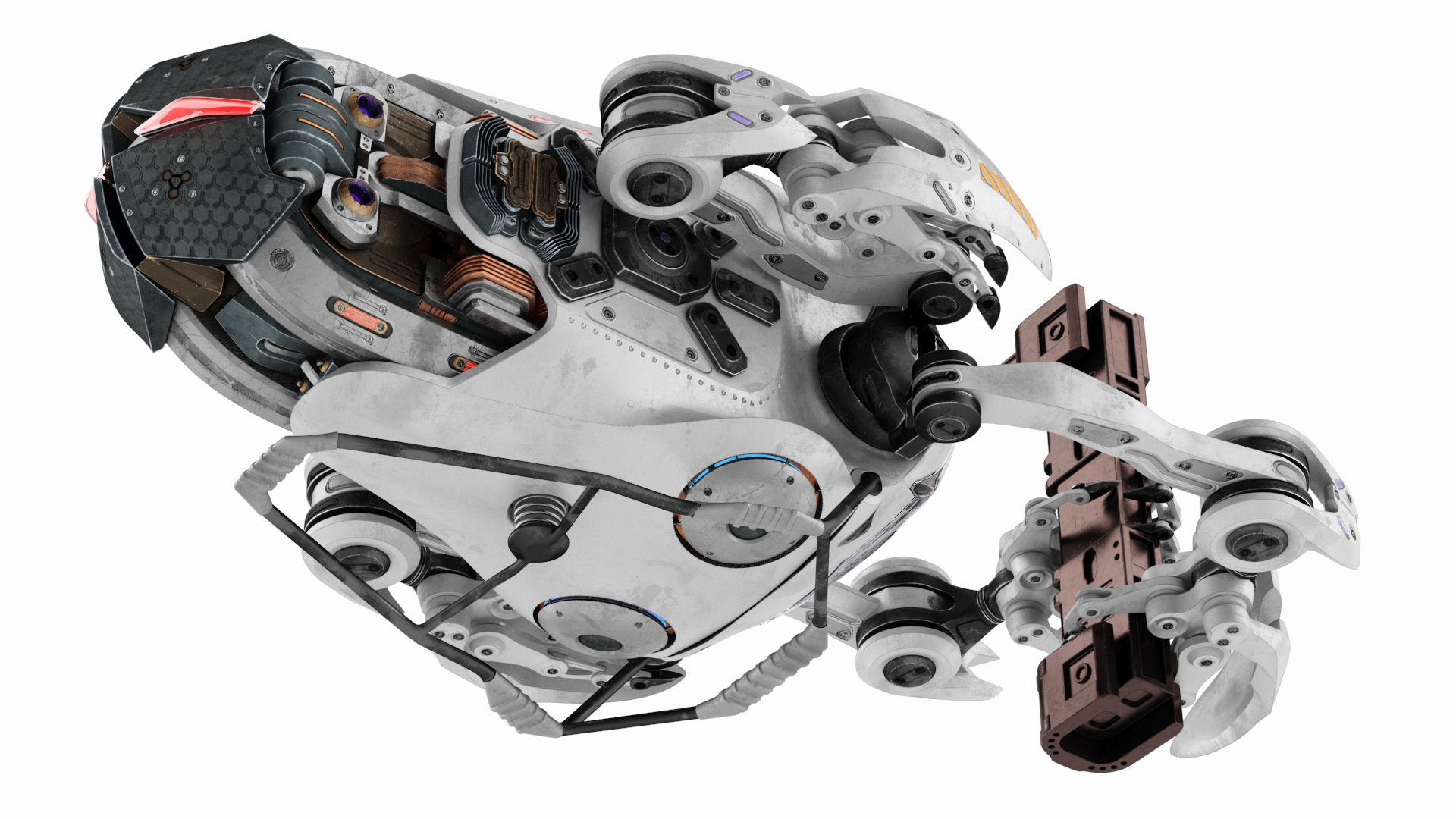 3D Sci Fi Repair Spaceship model