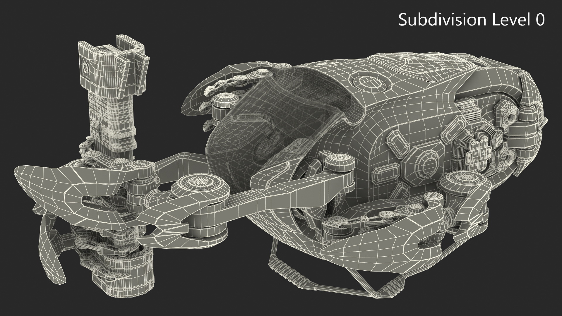 3D Sci Fi Repair Spaceship model