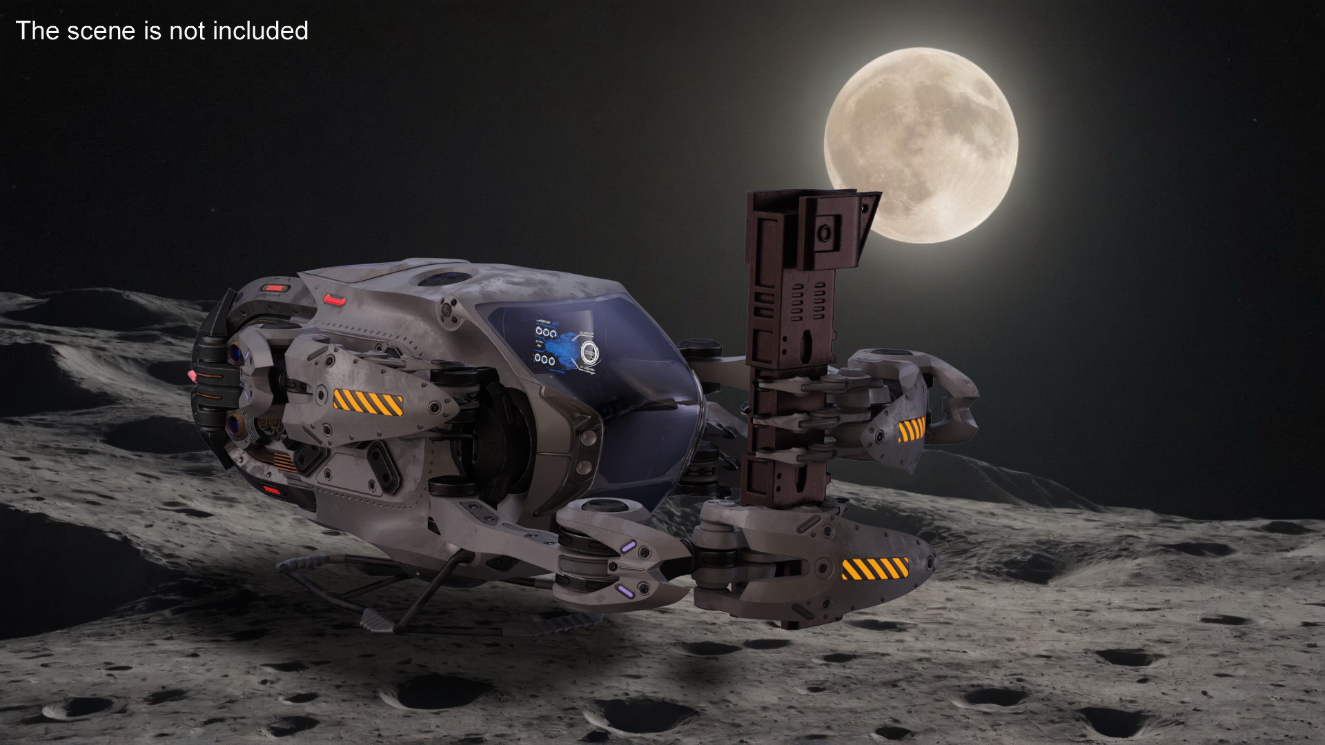 3D Sci Fi Repair Spaceship model