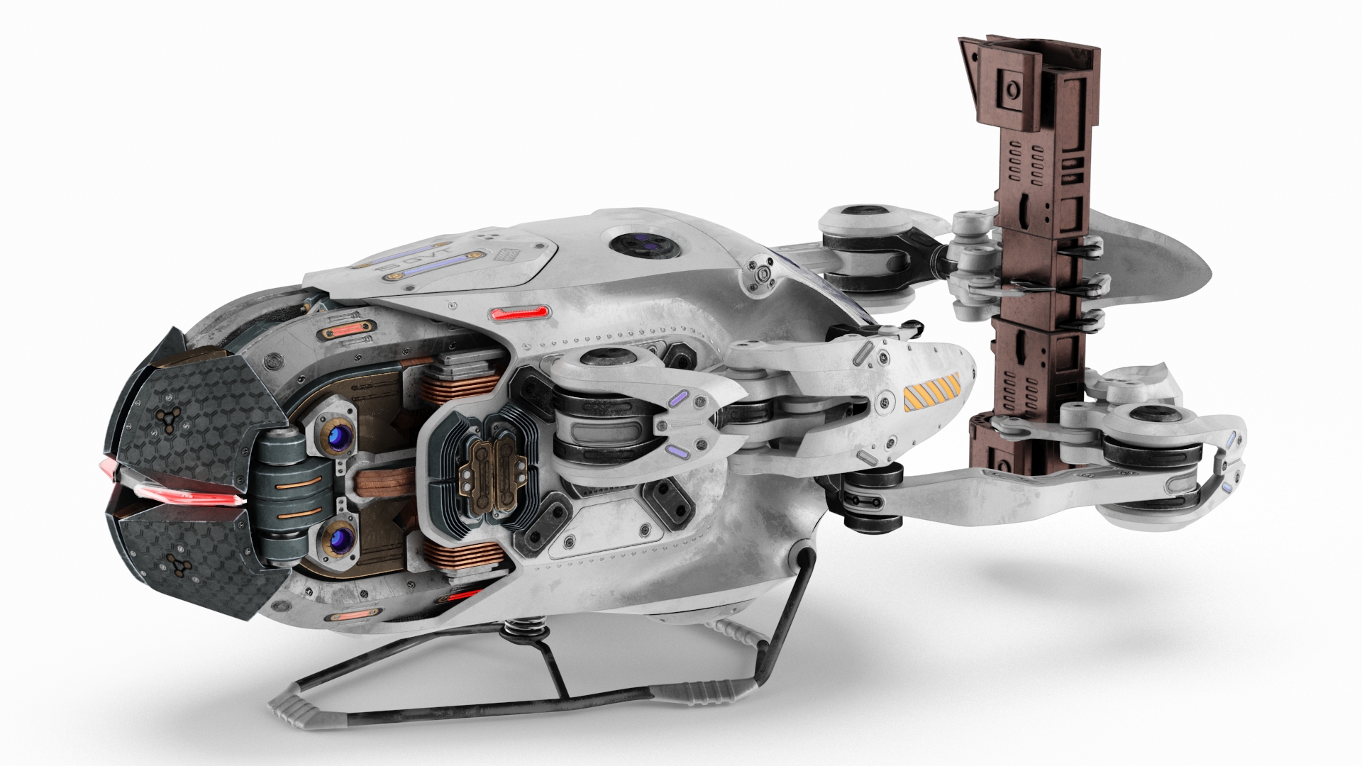 3D Sci Fi Repair Spaceship model