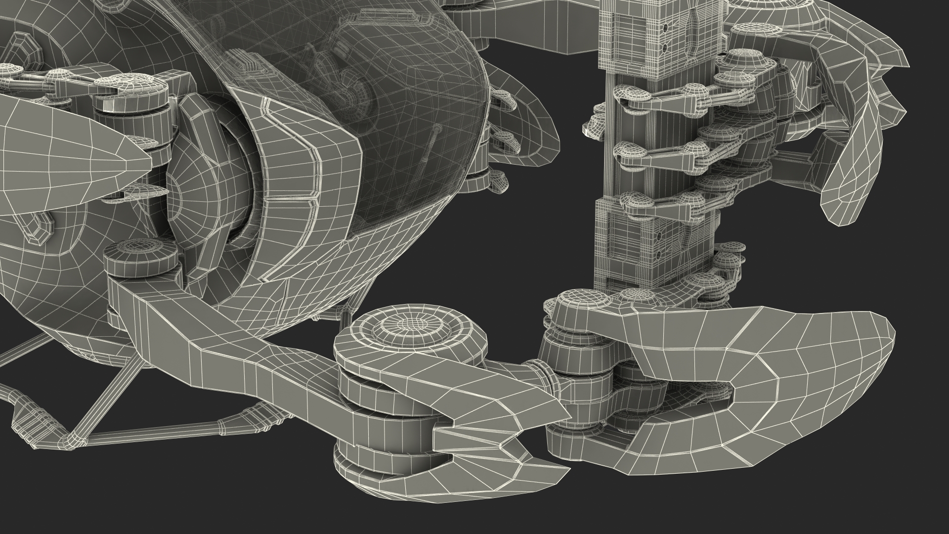 3D Sci Fi Repair Spaceship model