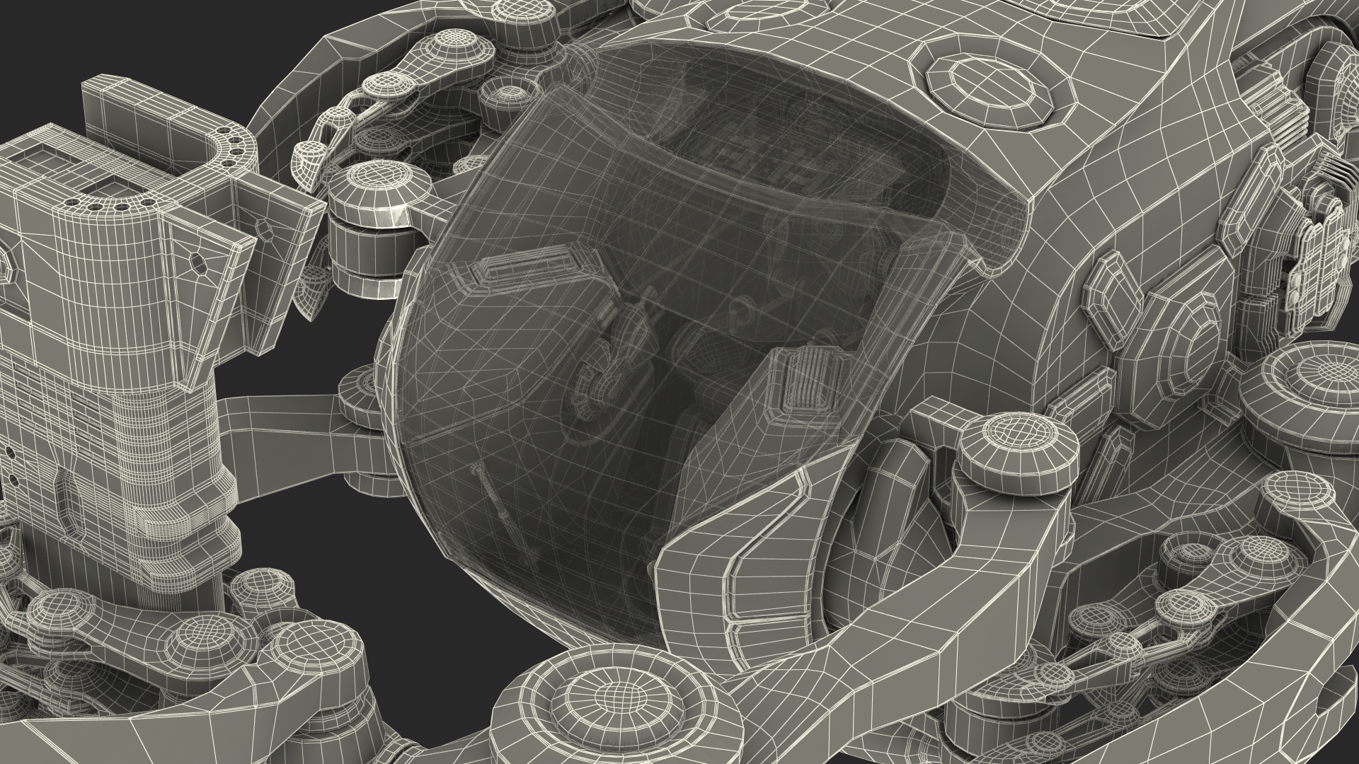3D Sci Fi Repair Spaceship model