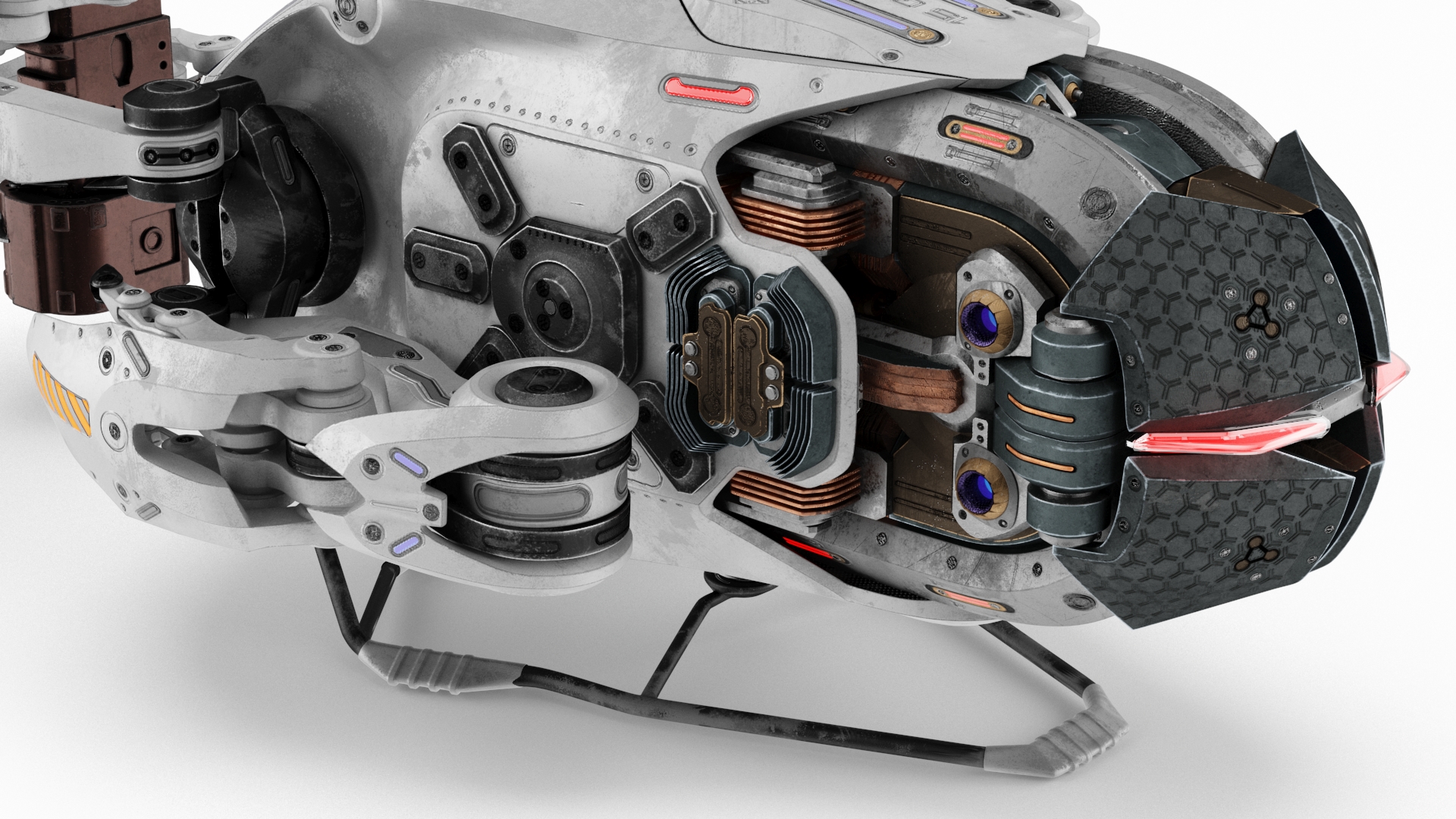 3D Sci Fi Repair Spaceship model