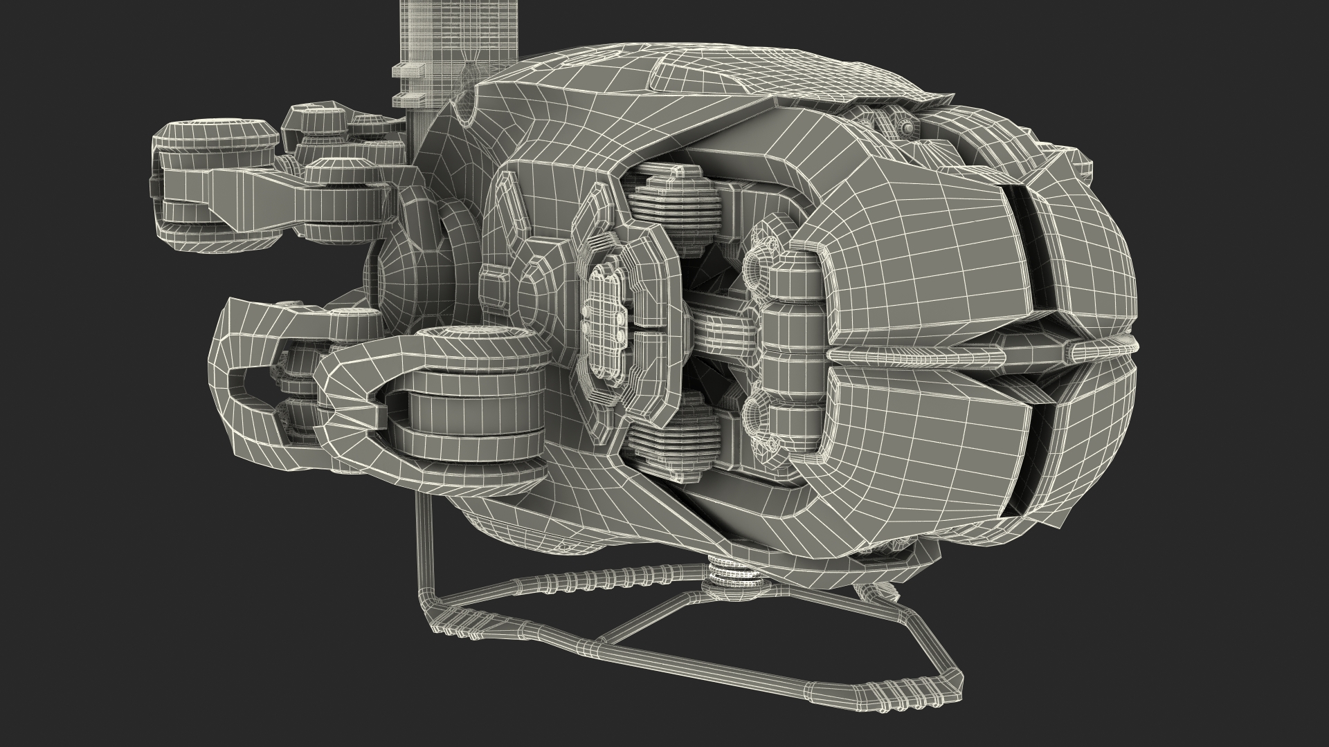 3D Sci Fi Repair Spaceship model