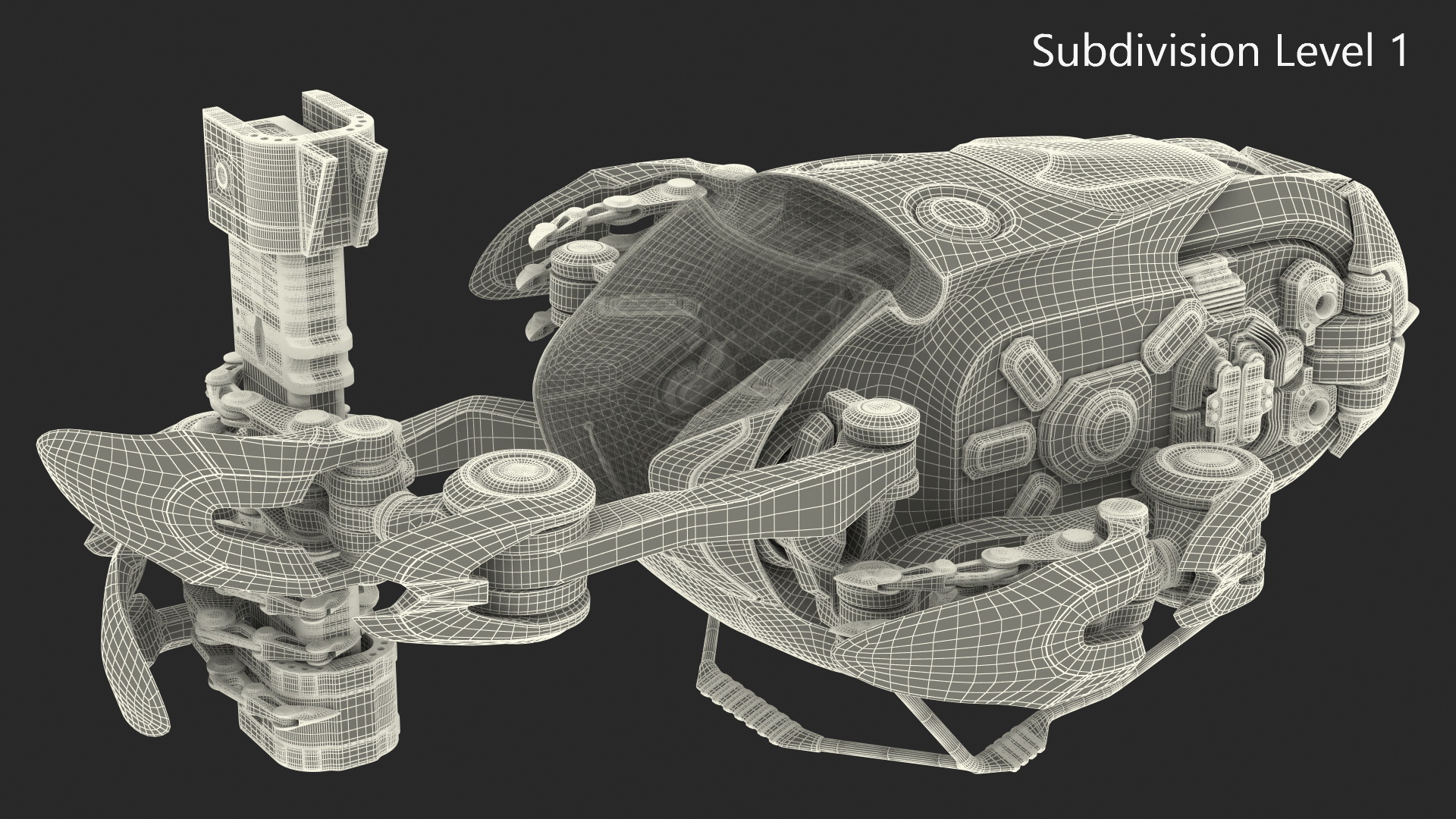 3D Sci Fi Repair Spaceship model