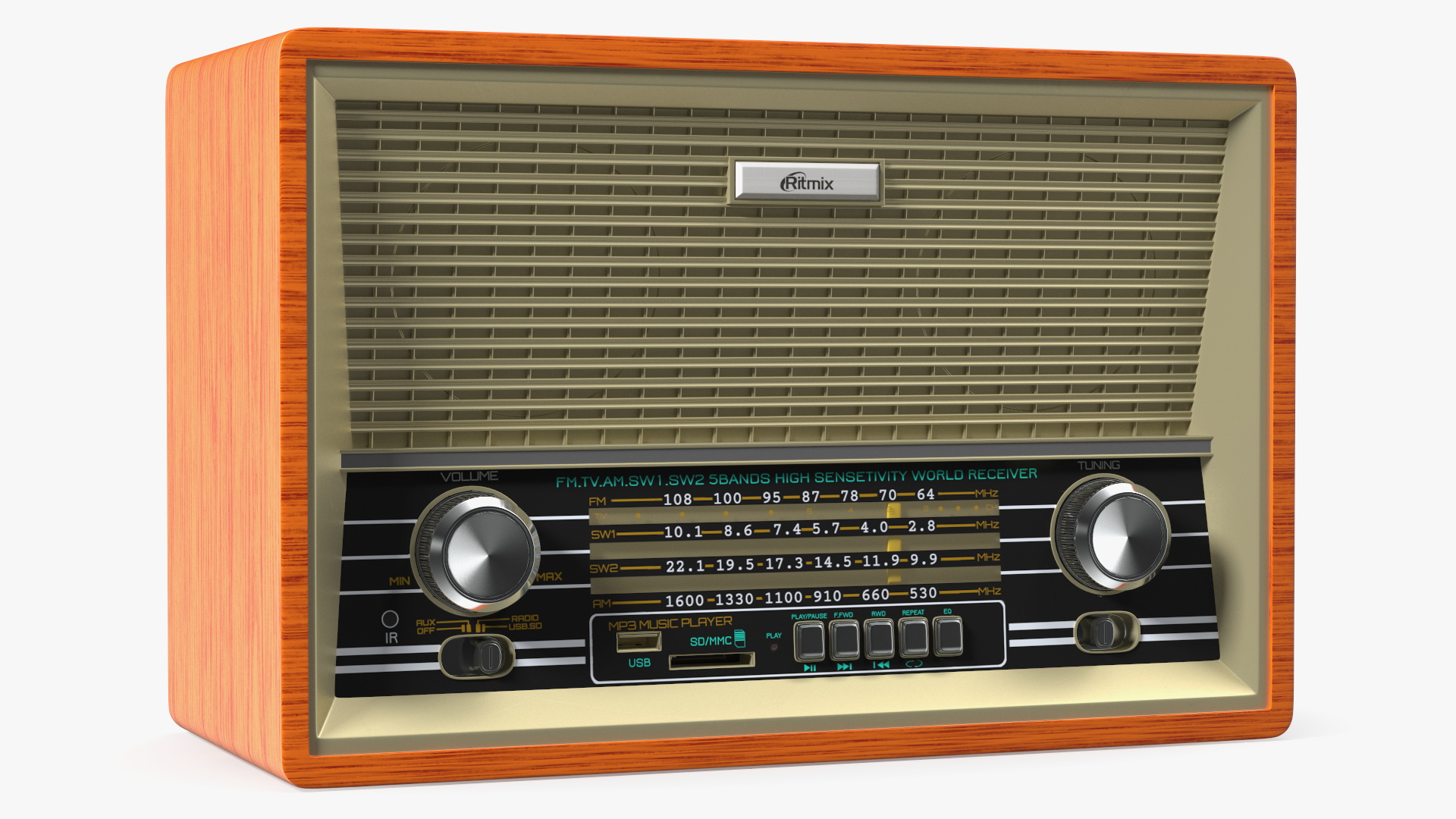 3D model Ritmix Vintage Radio