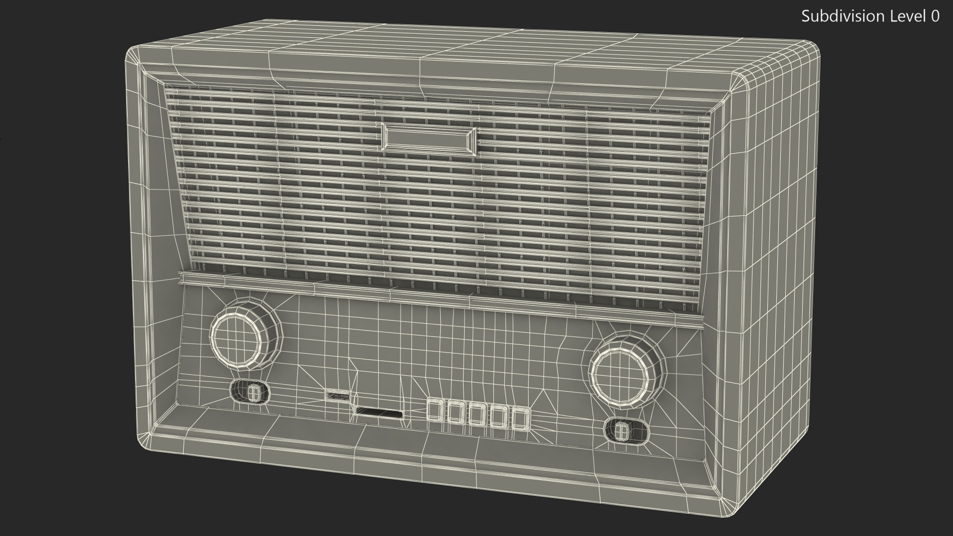 3D model Ritmix Vintage Radio