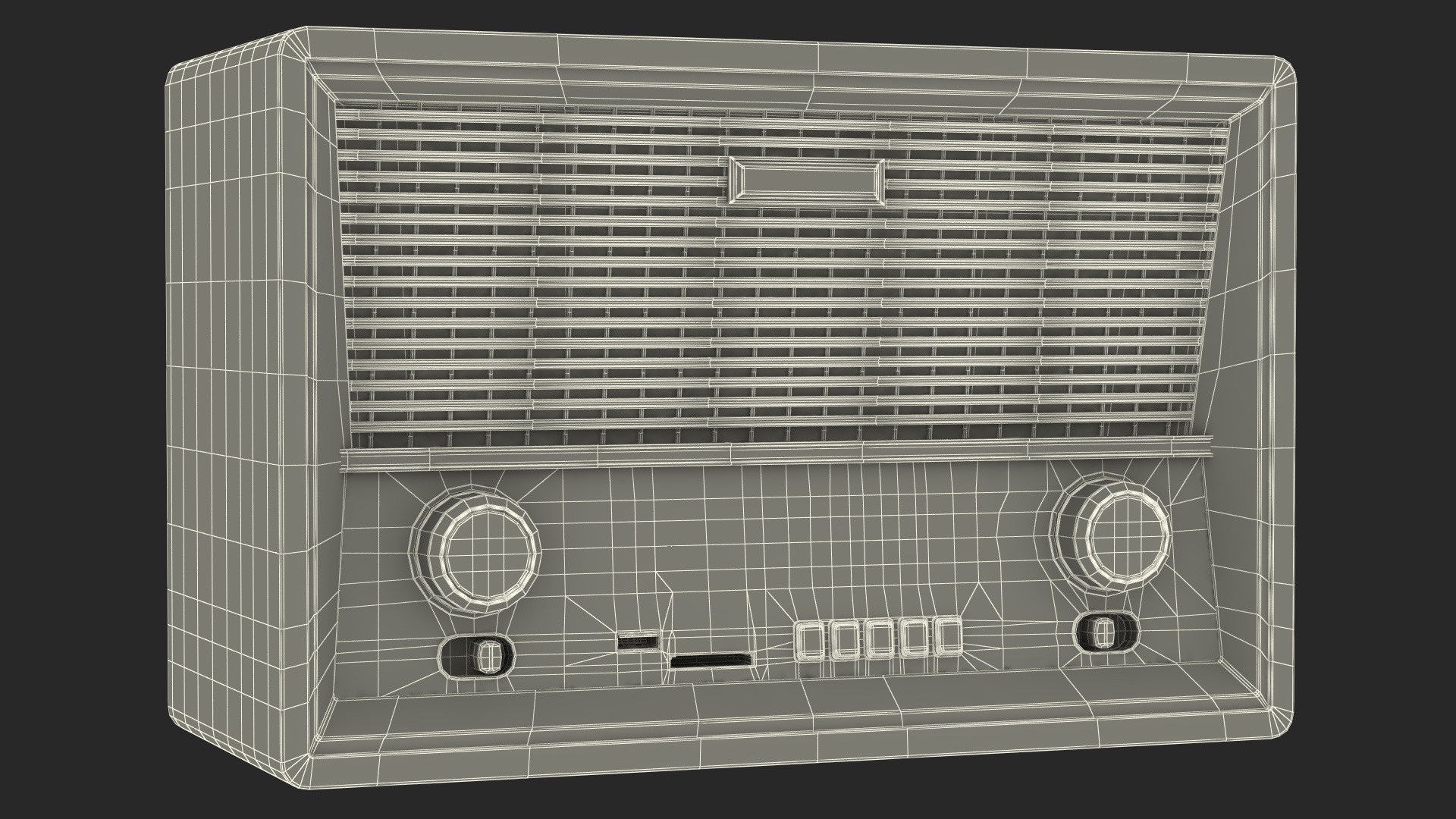 3D model Ritmix Vintage Radio