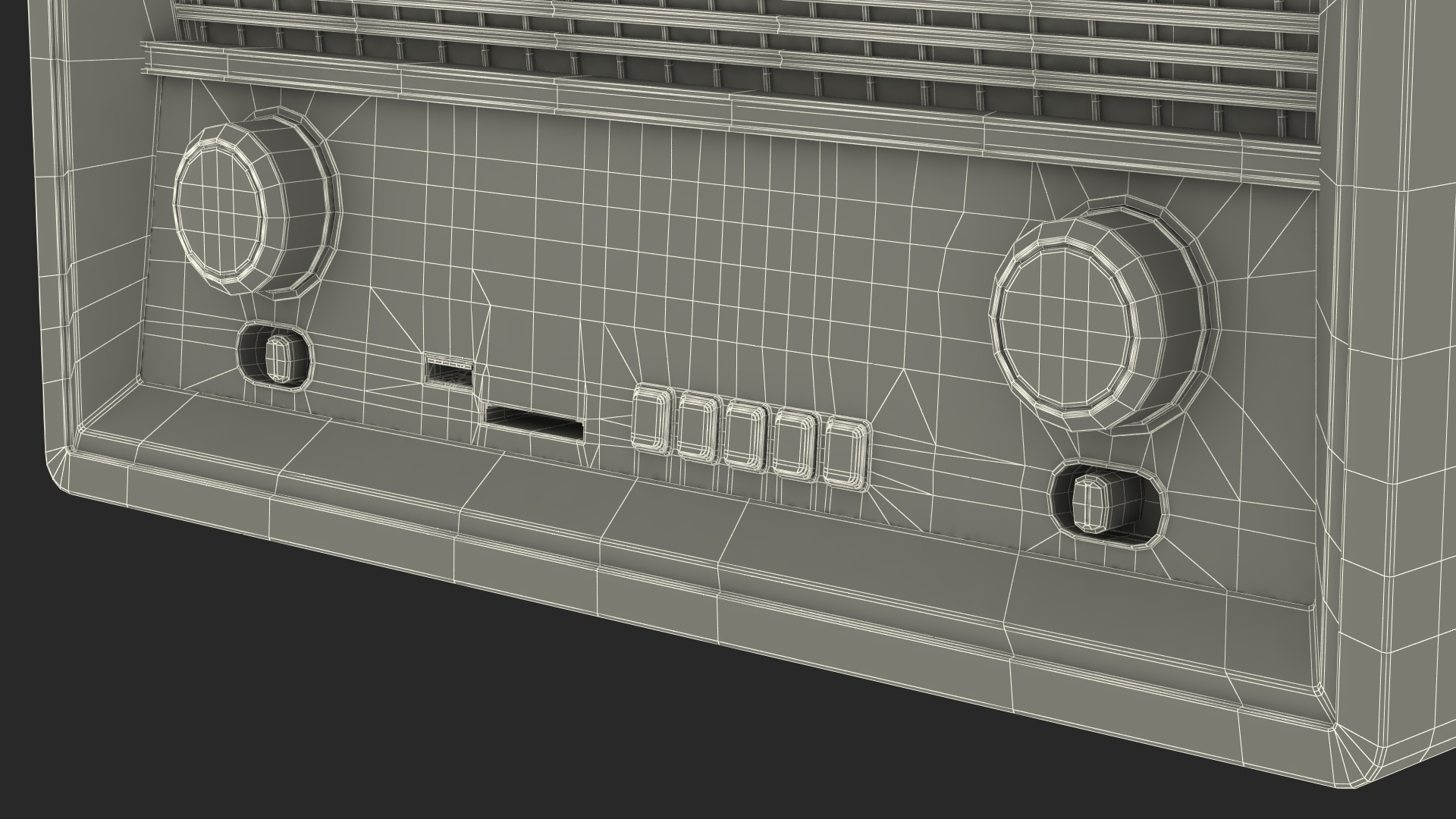 3D model Ritmix Vintage Radio