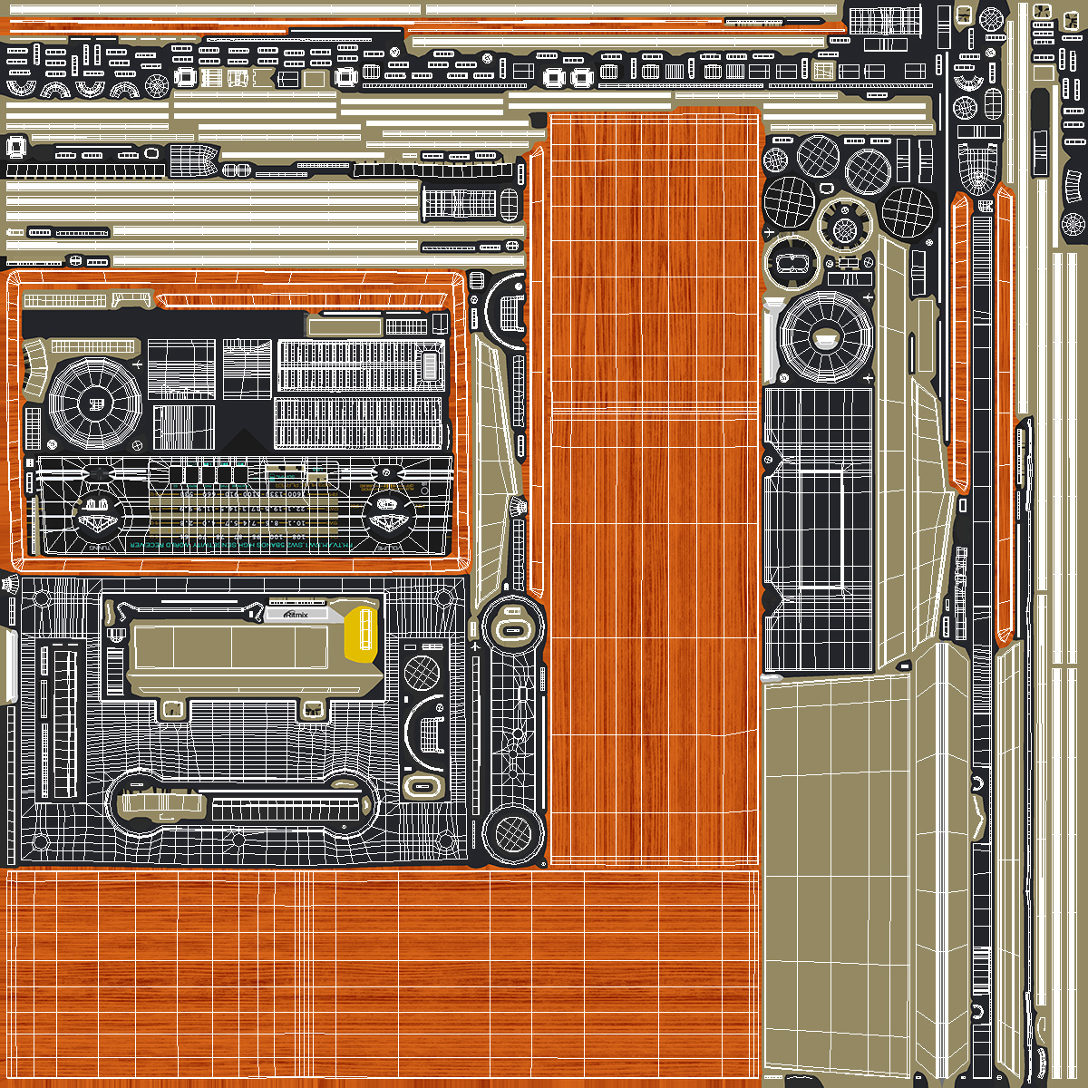 3D model Ritmix Vintage Radio