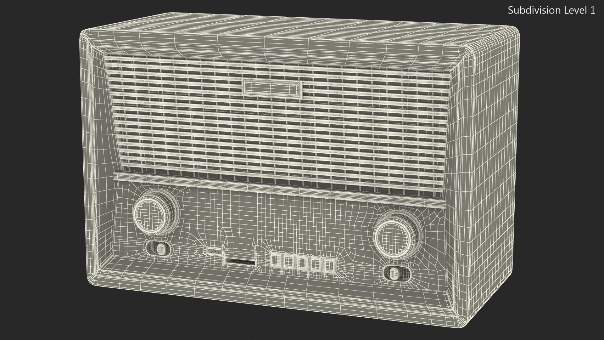 3D model Ritmix Vintage Radio