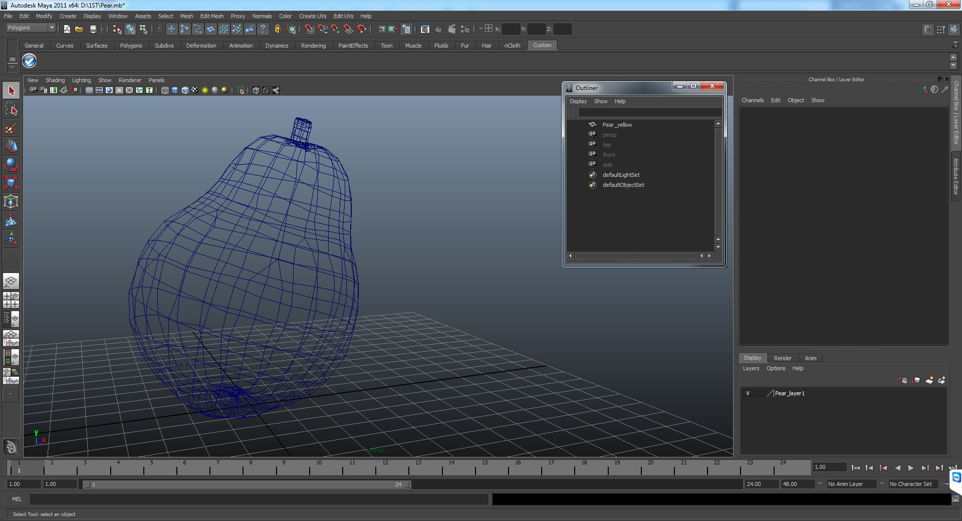 3D model Pear