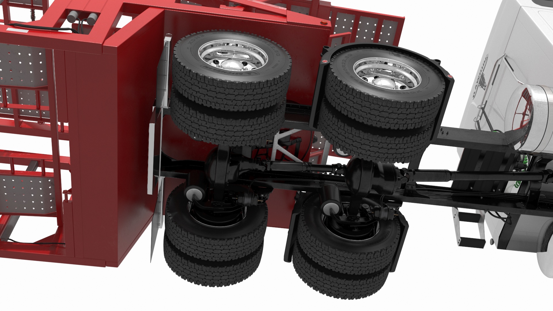 3D Mack CHU613 Truck with Sun Valley H5308 Car Carrier Rigged model