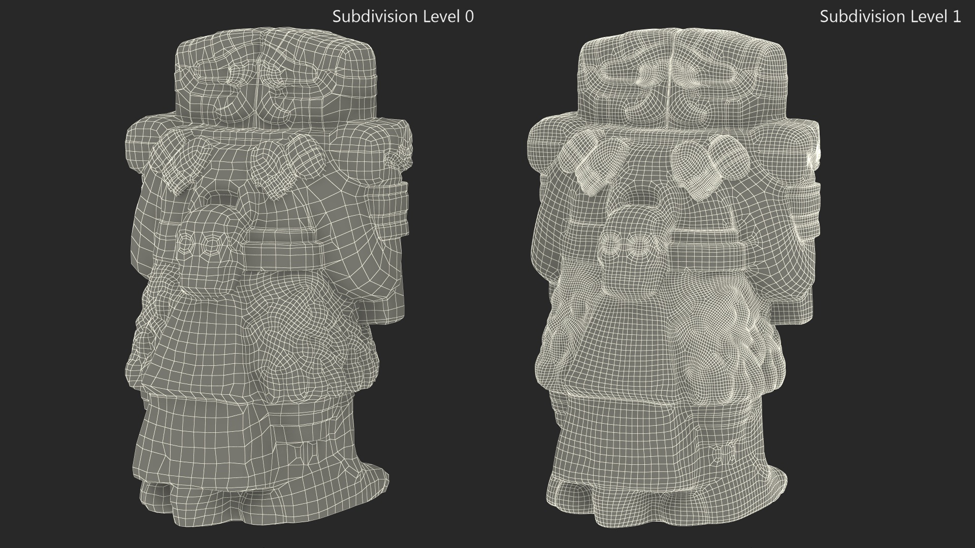 3D model Coatlicue Aztec Ancient Statue
