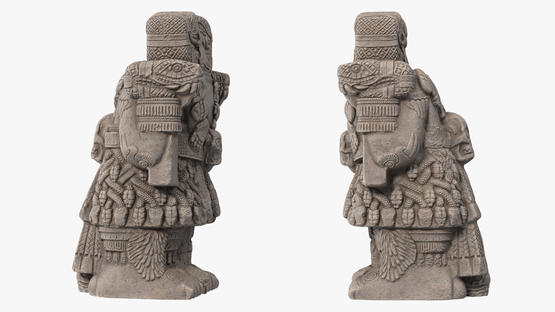 3D model Coatlicue Aztec Ancient Statue