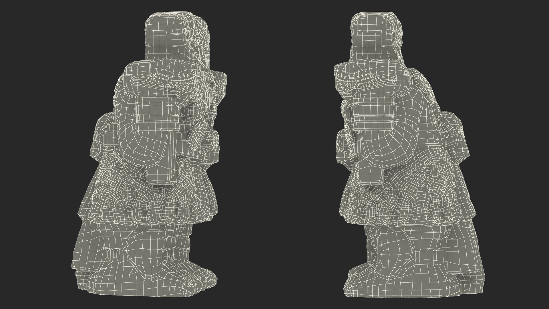 3D model Coatlicue Aztec Ancient Statue
