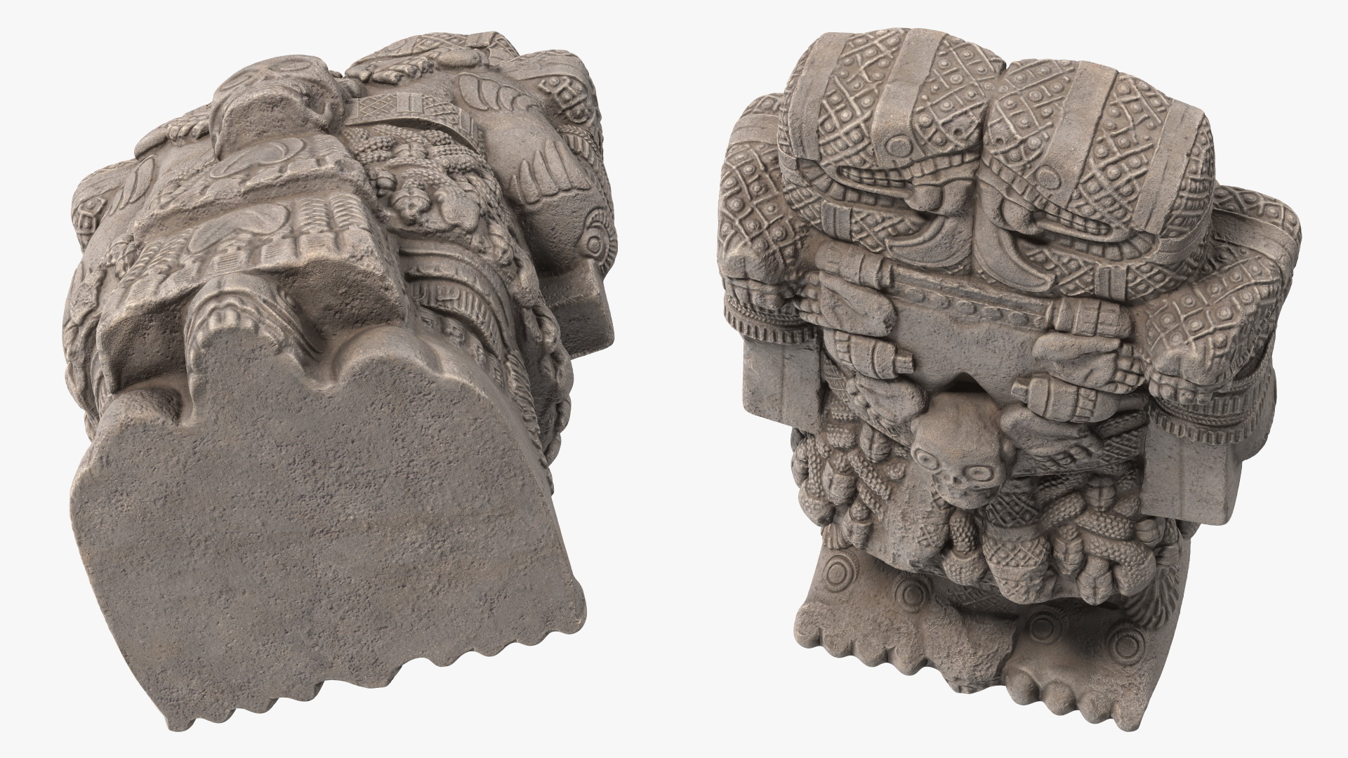 3D model Coatlicue Aztec Ancient Statue