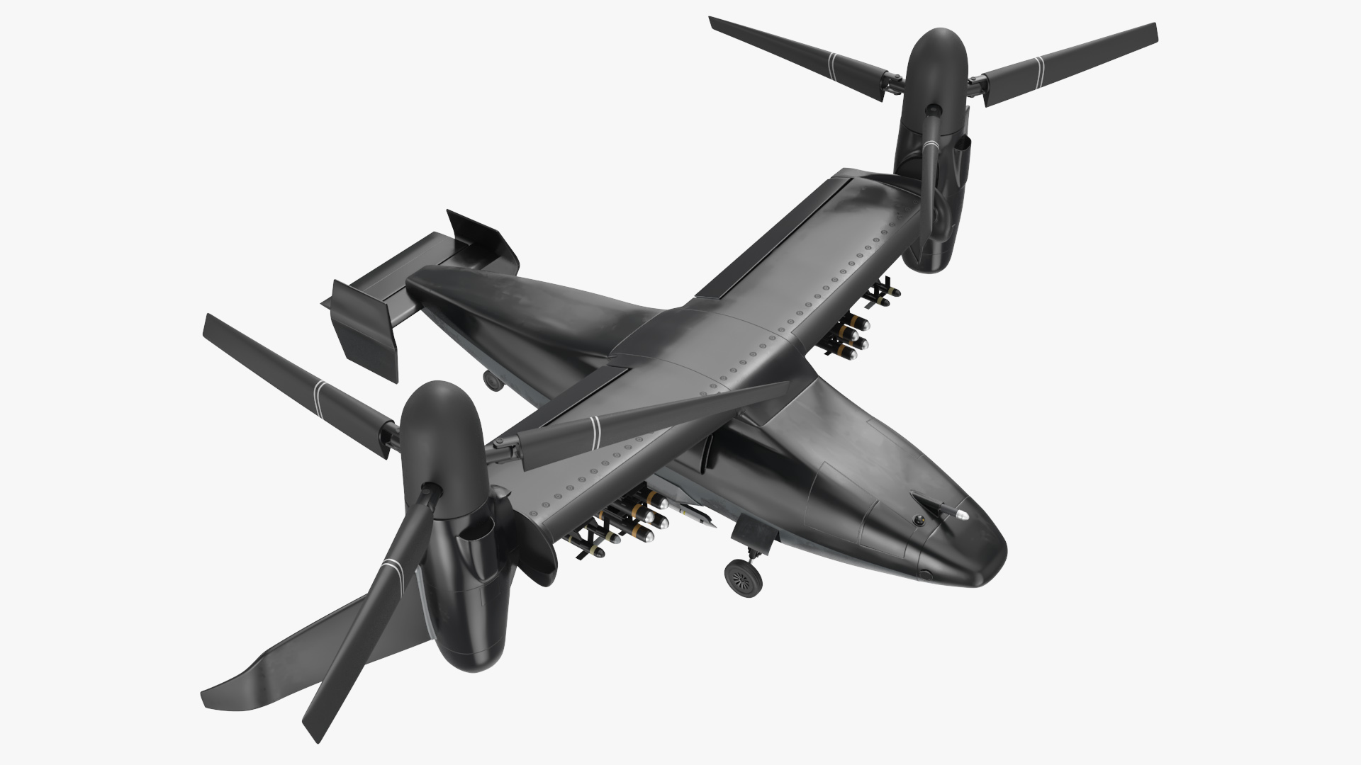 3D Combat Propeller Drone UAV