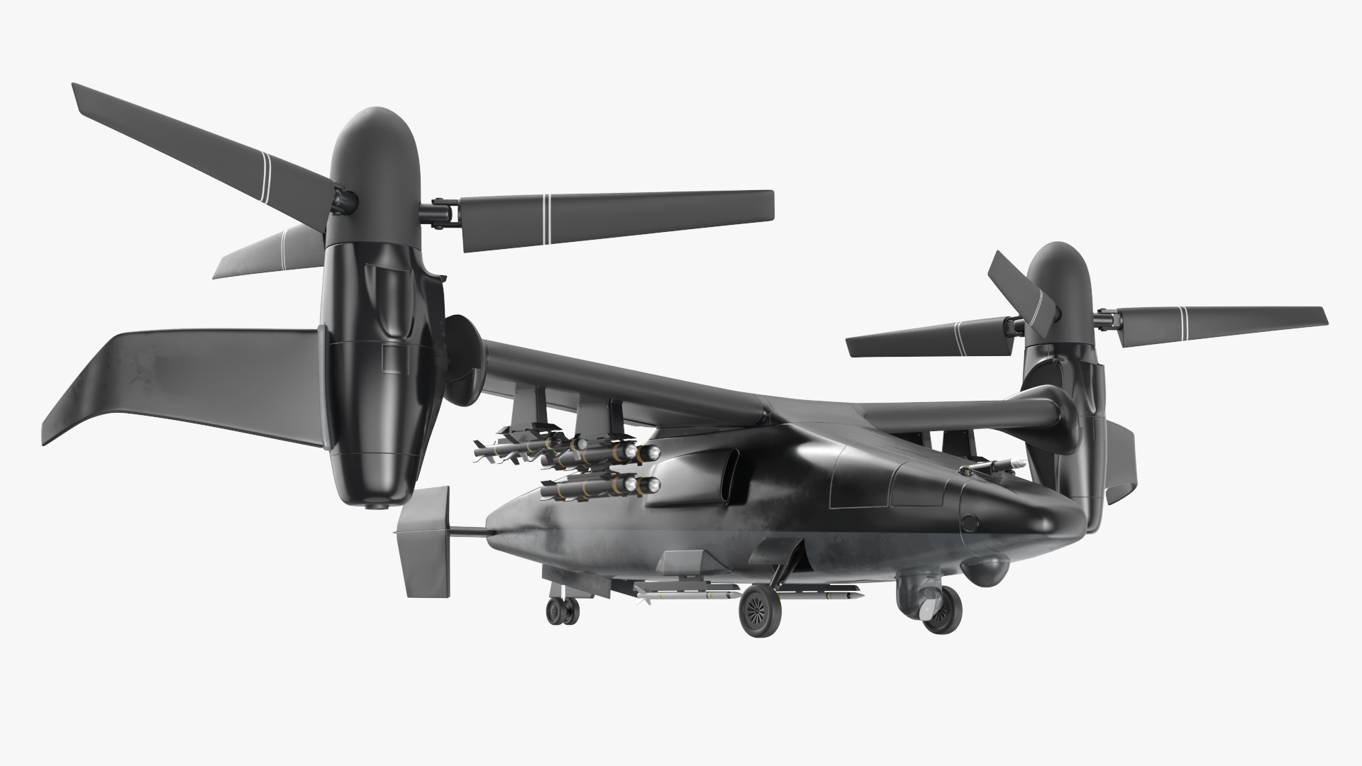 3D Combat Propeller Drone UAV