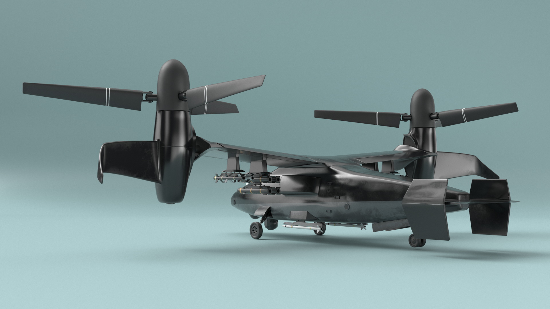 3D Combat Propeller Drone UAV