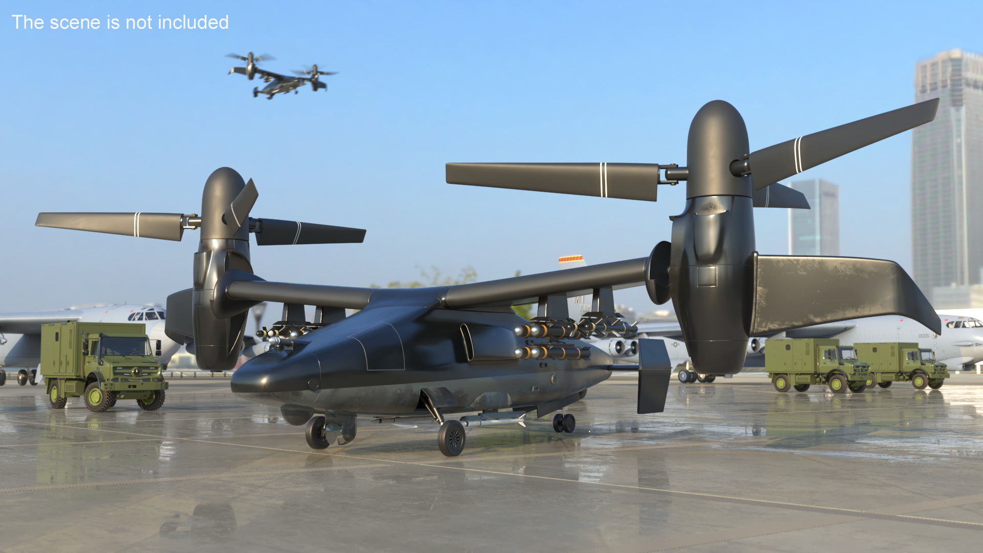 3D Combat Propeller Drone UAV
