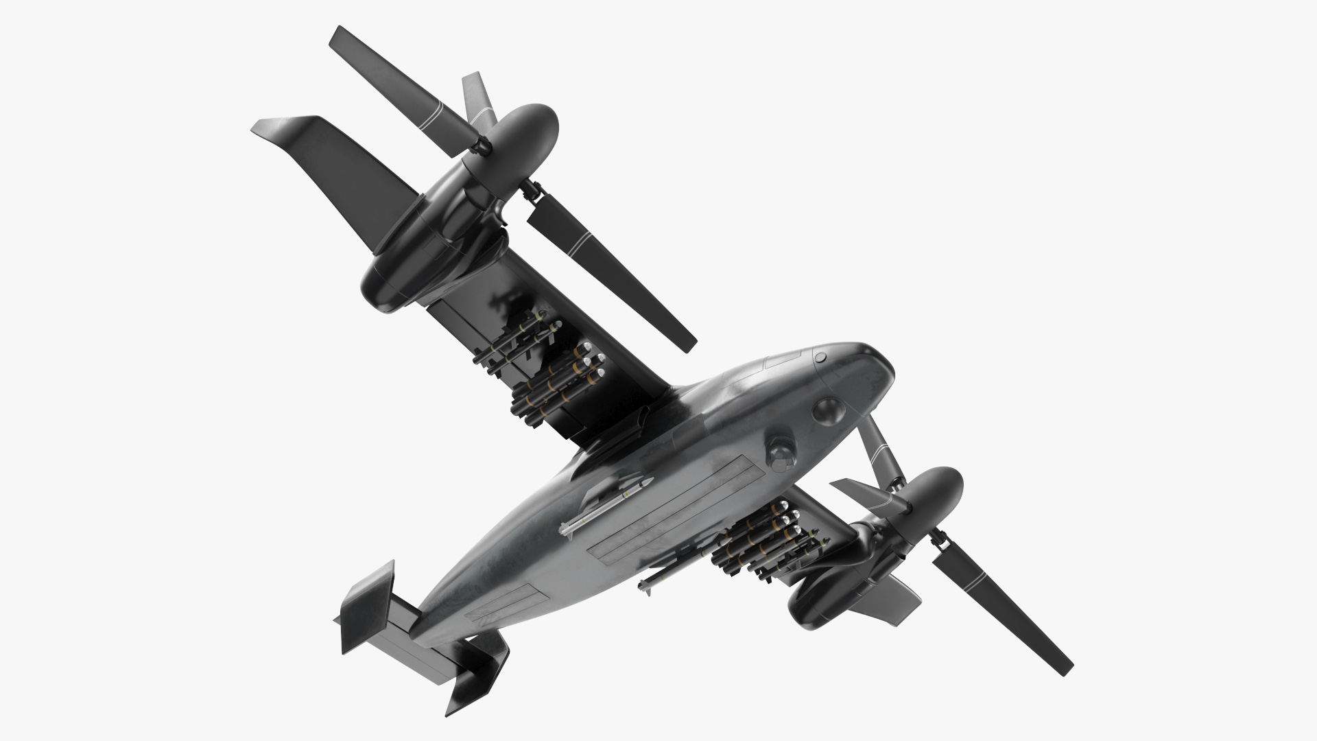 3D Combat Propeller Drone UAV