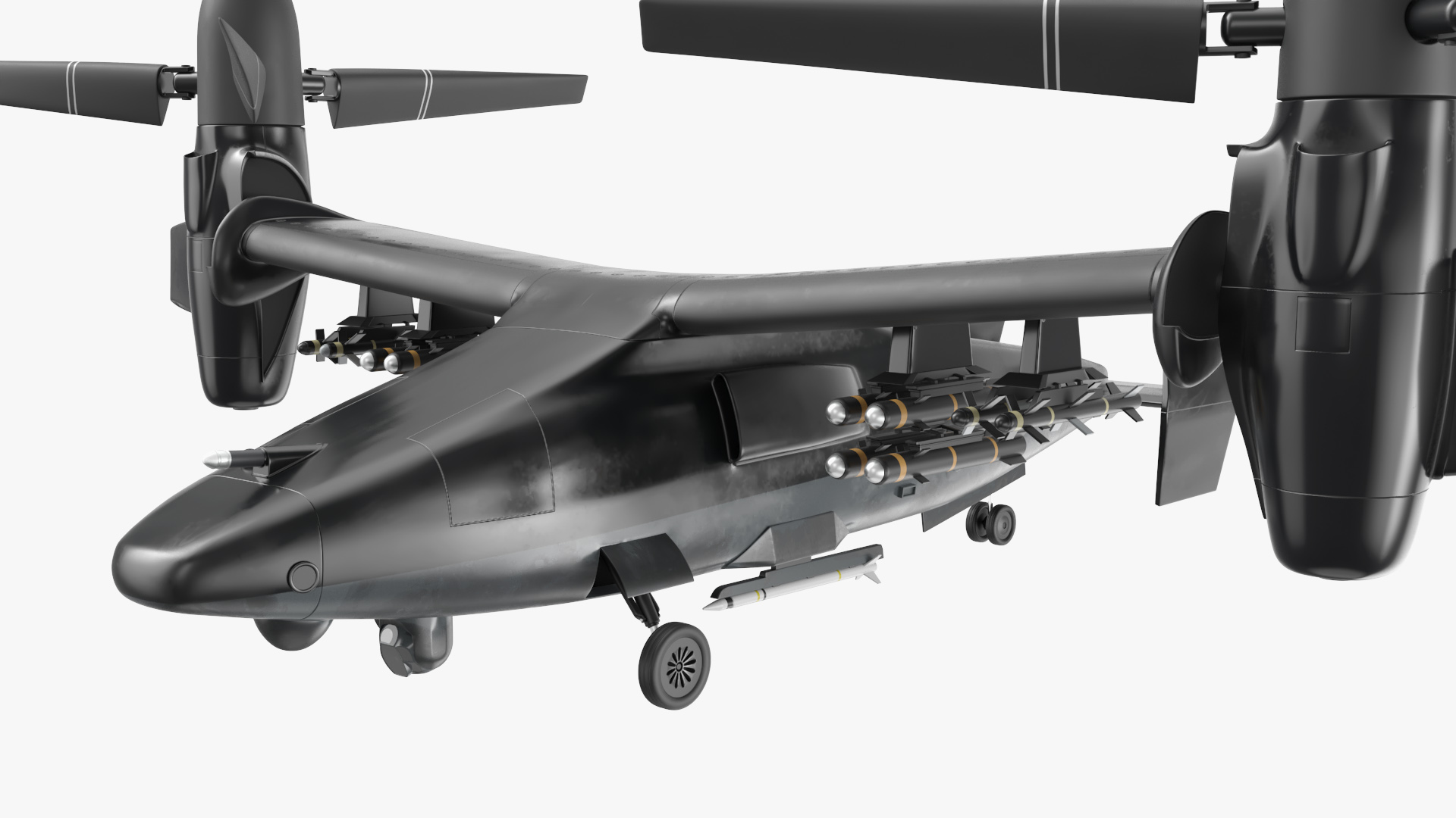 3D Combat Propeller Drone UAV