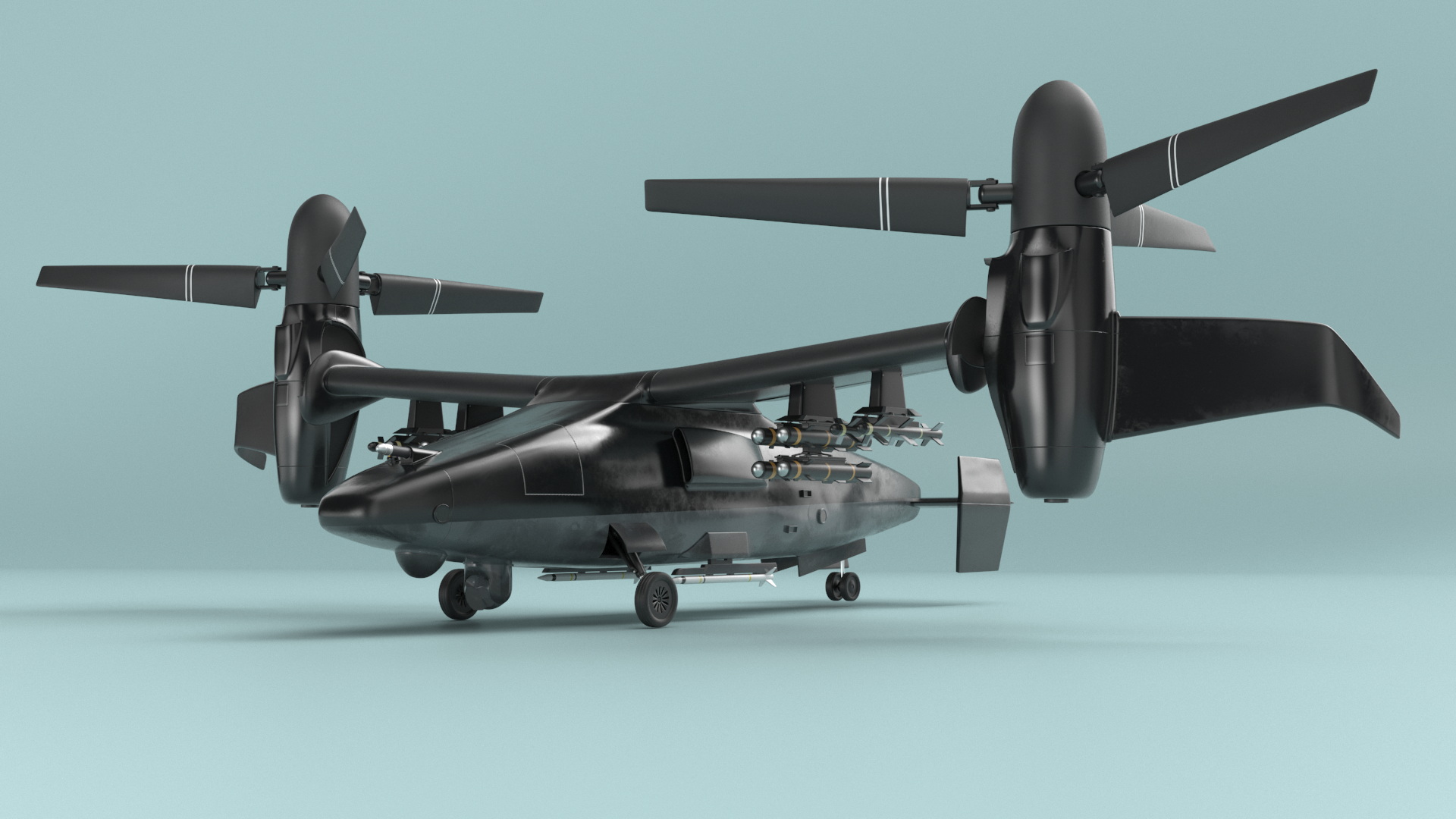 3D Combat Propeller Drone UAV