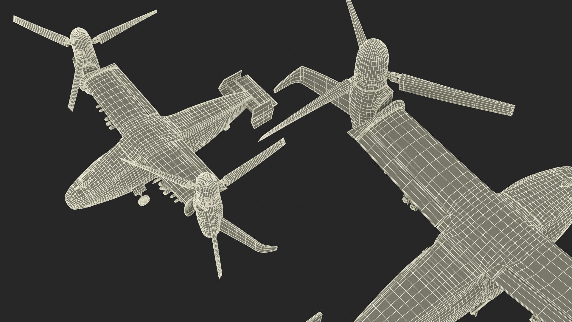 3D Combat Propeller Drone UAV