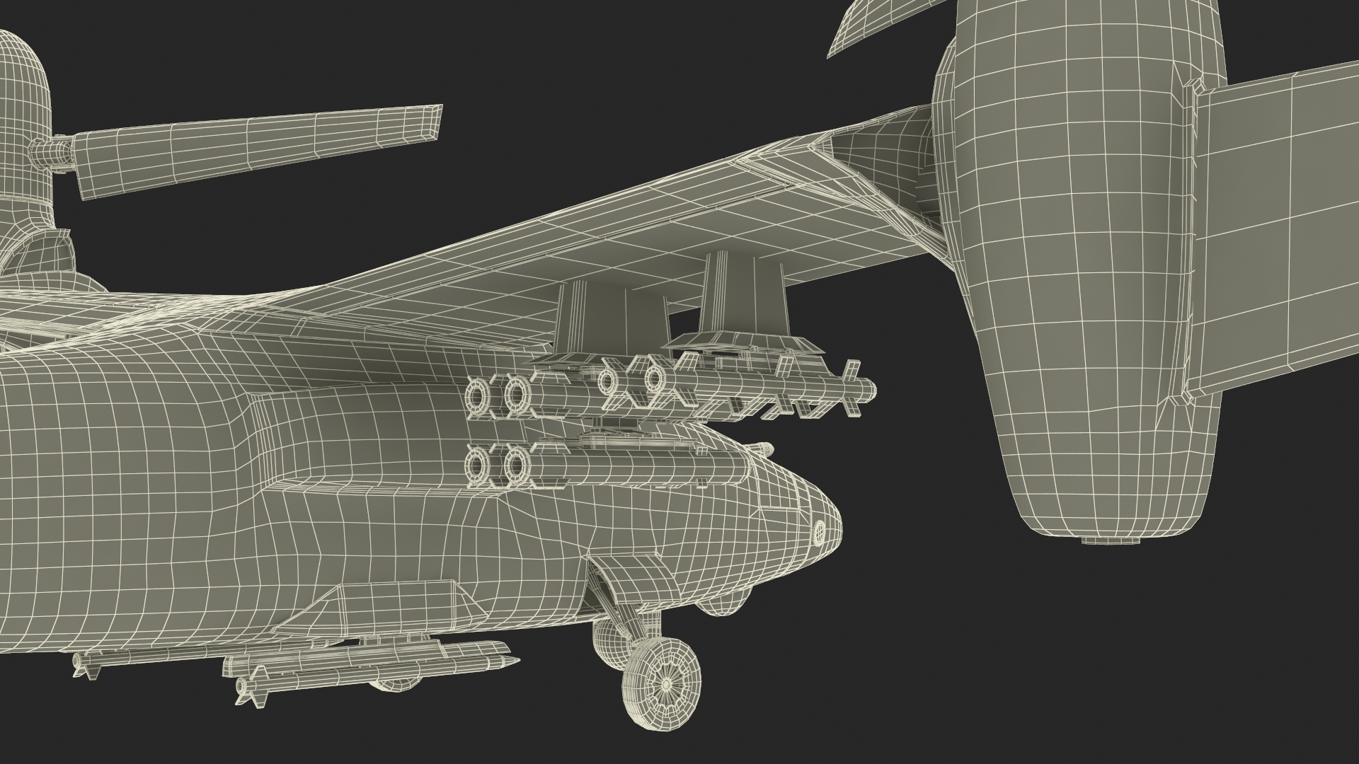 3D Combat Propeller Drone UAV