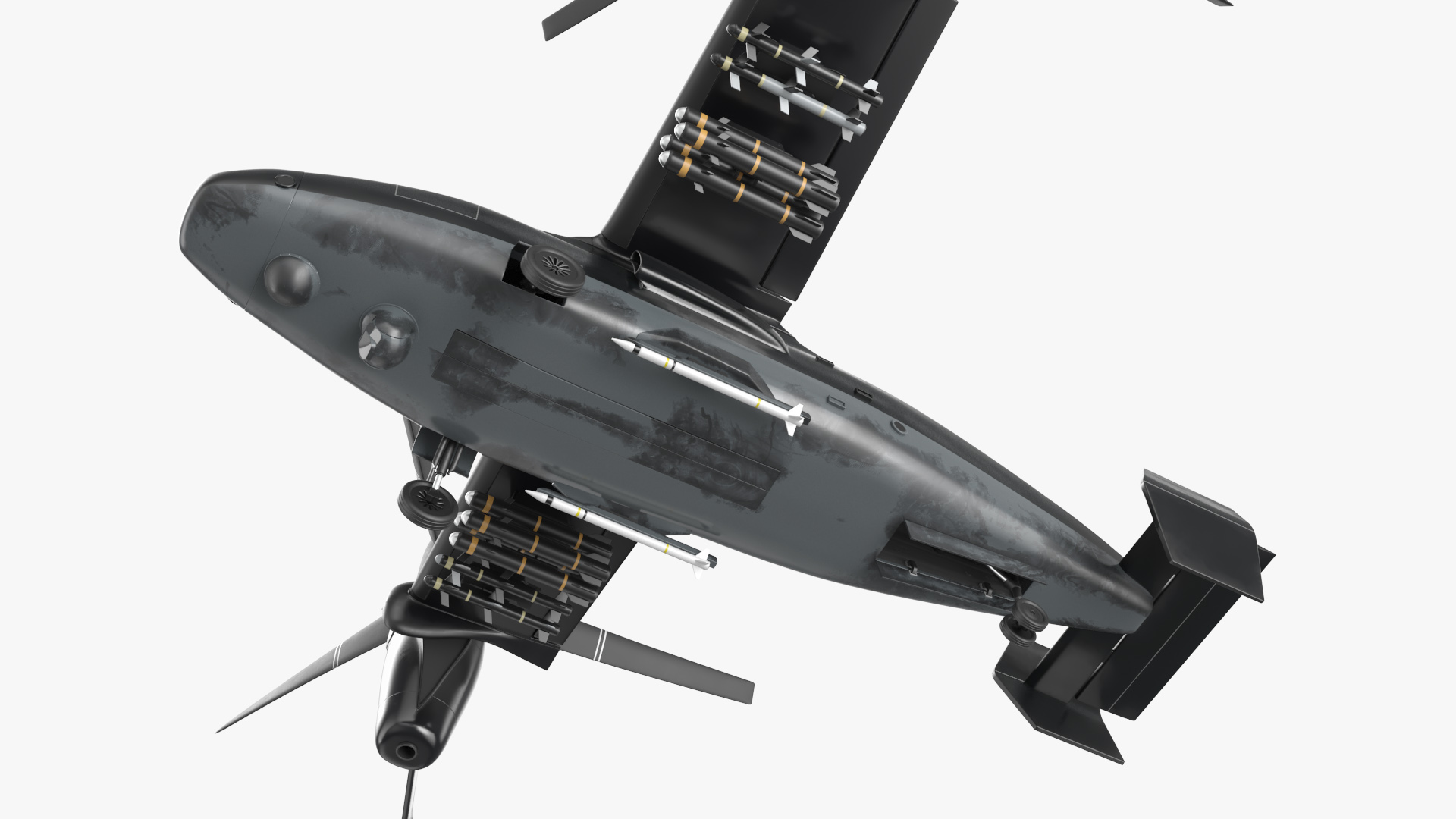 3D Combat Propeller Drone UAV