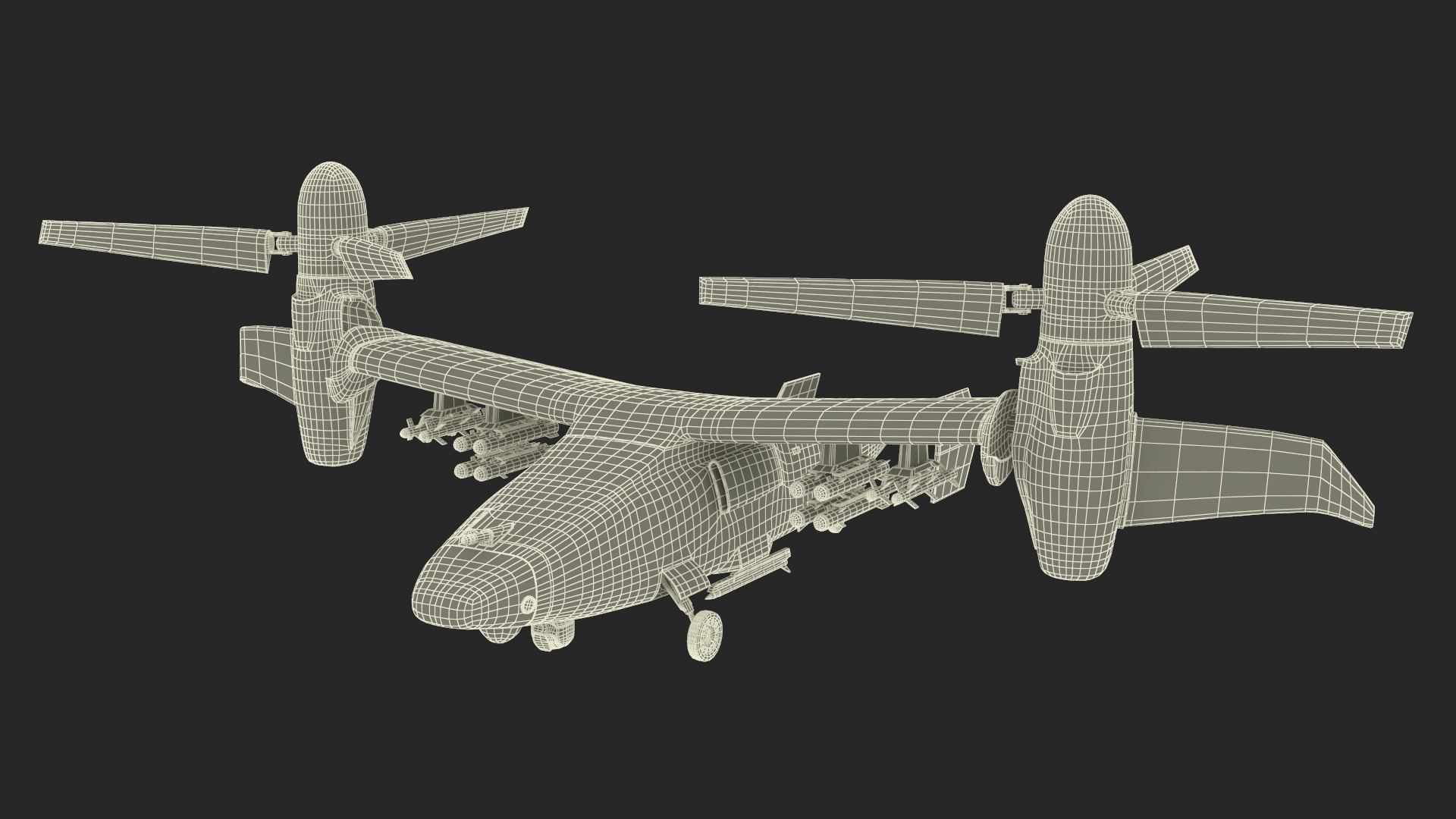 3D Combat Propeller Drone UAV