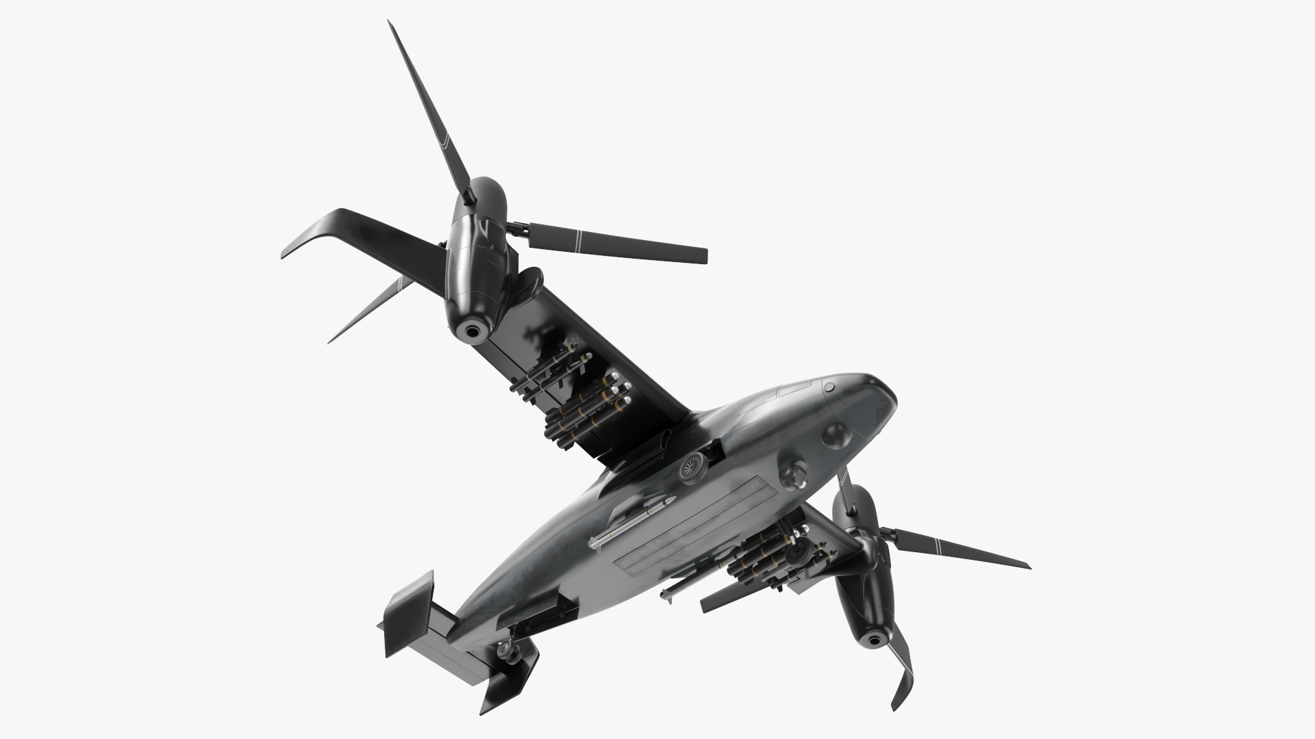 3D Combat Propeller Drone UAV