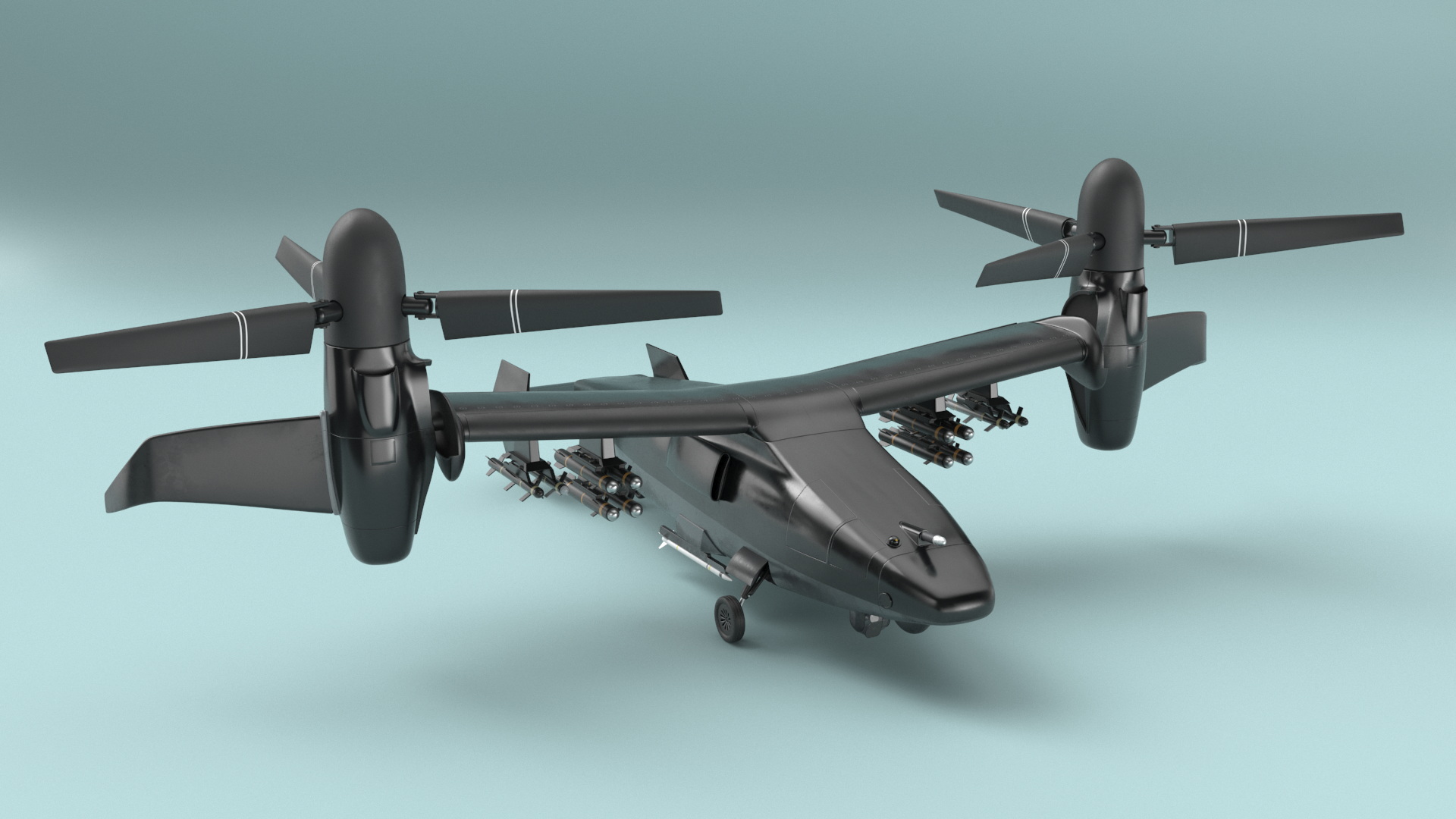 3D Combat Propeller Drone UAV