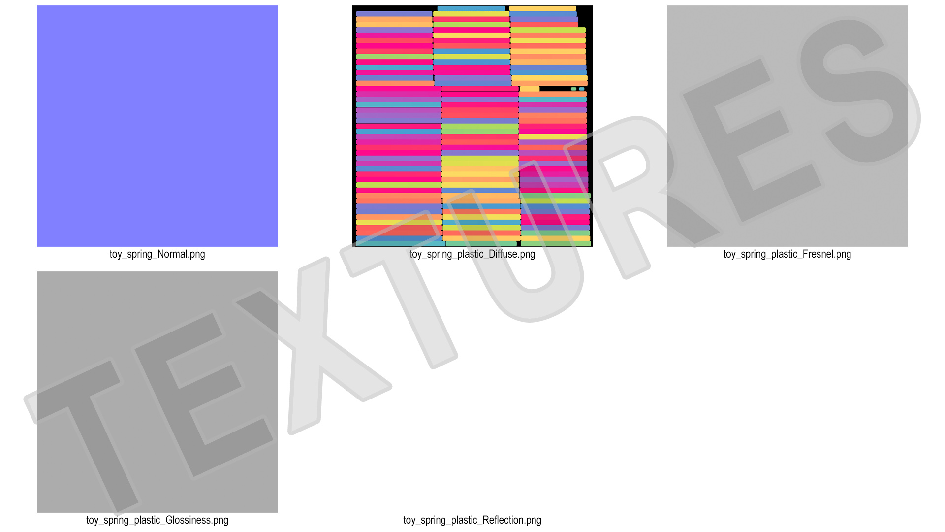 3D Rainbow Toy Spring model