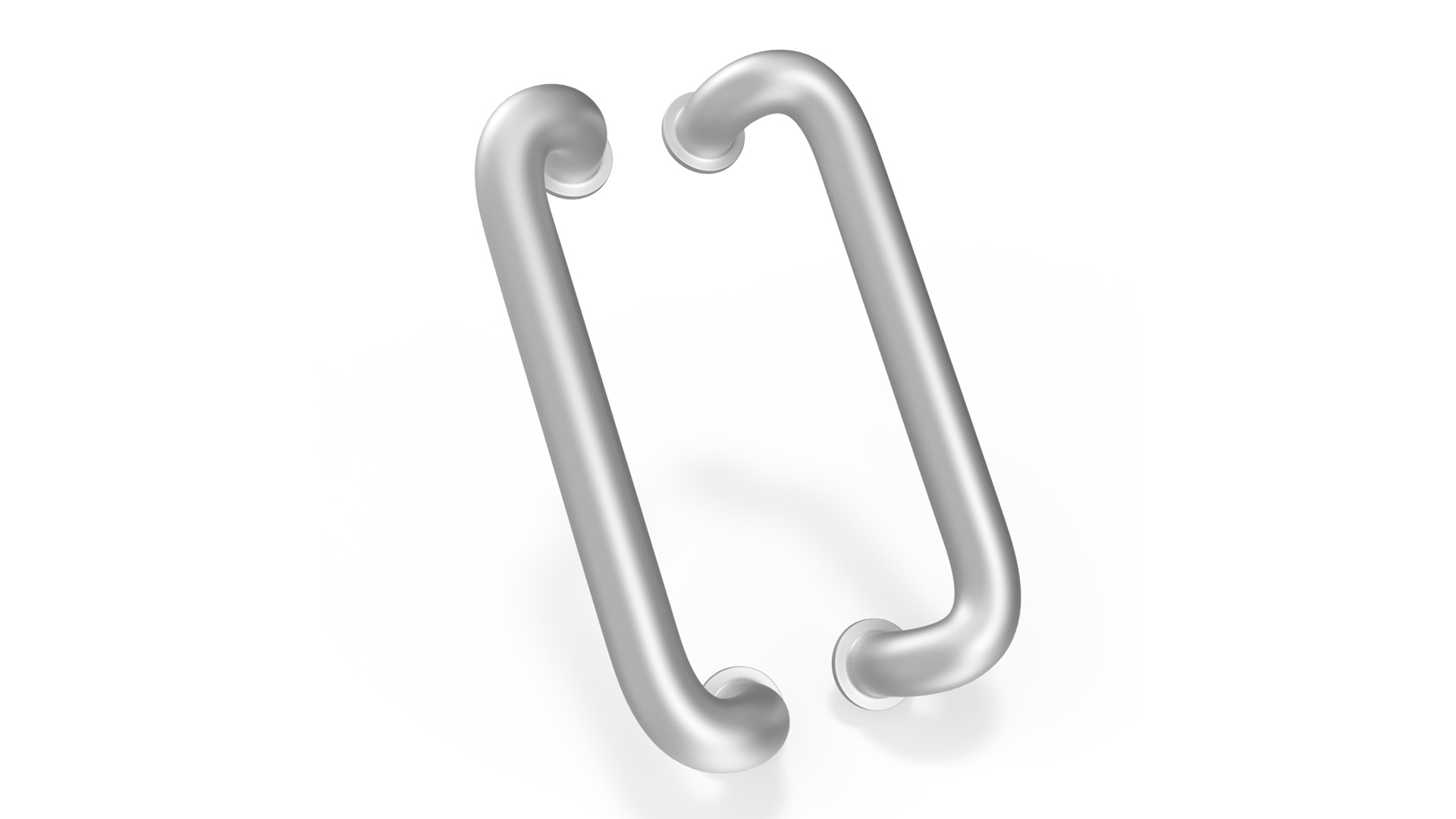 3D Door Handles Vintage Metal