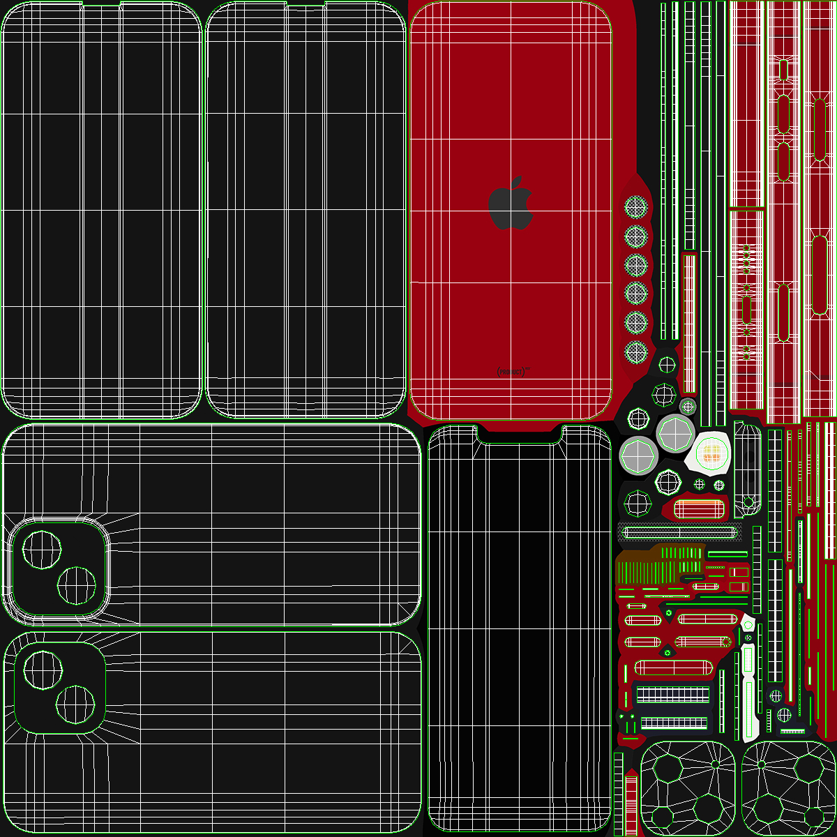 Apple iPhone 13 Mini Red 3D model