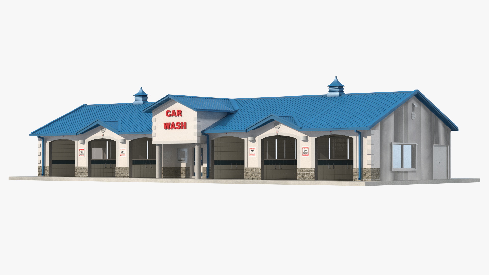 3D model Classic Car Wash Building