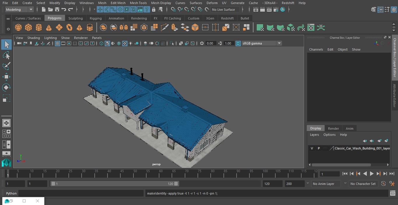 3D model Classic Car Wash Building